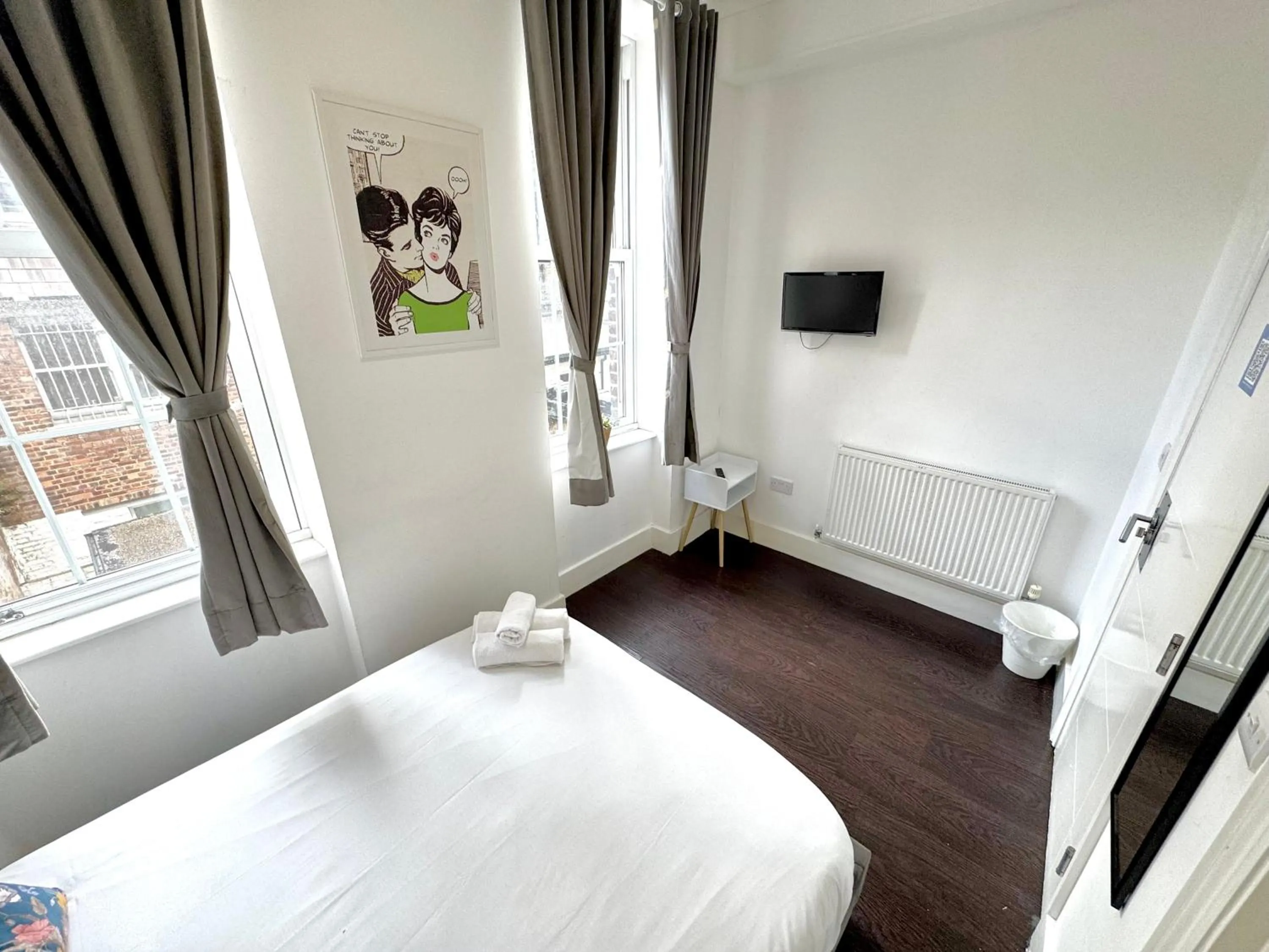 Bed in Charlotte Street Rooms by News Hotel