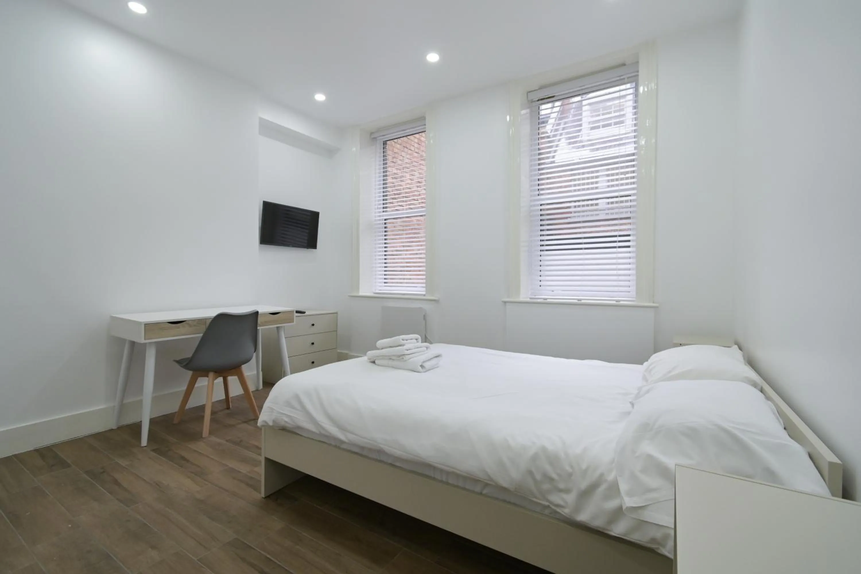 Bed in Charlotte Street Rooms by News Hotel