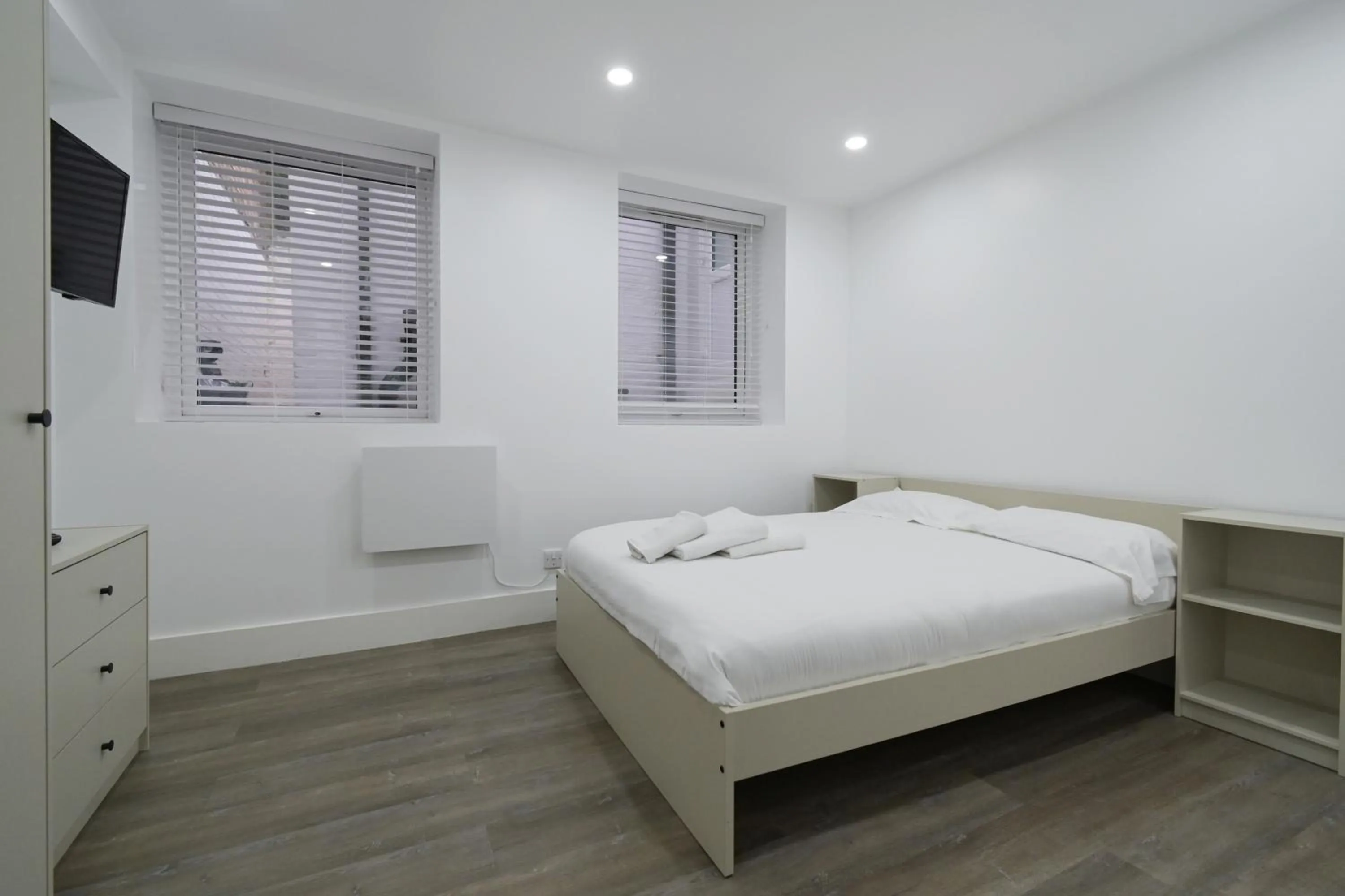 Bed in Charlotte Street Rooms by News Hotel