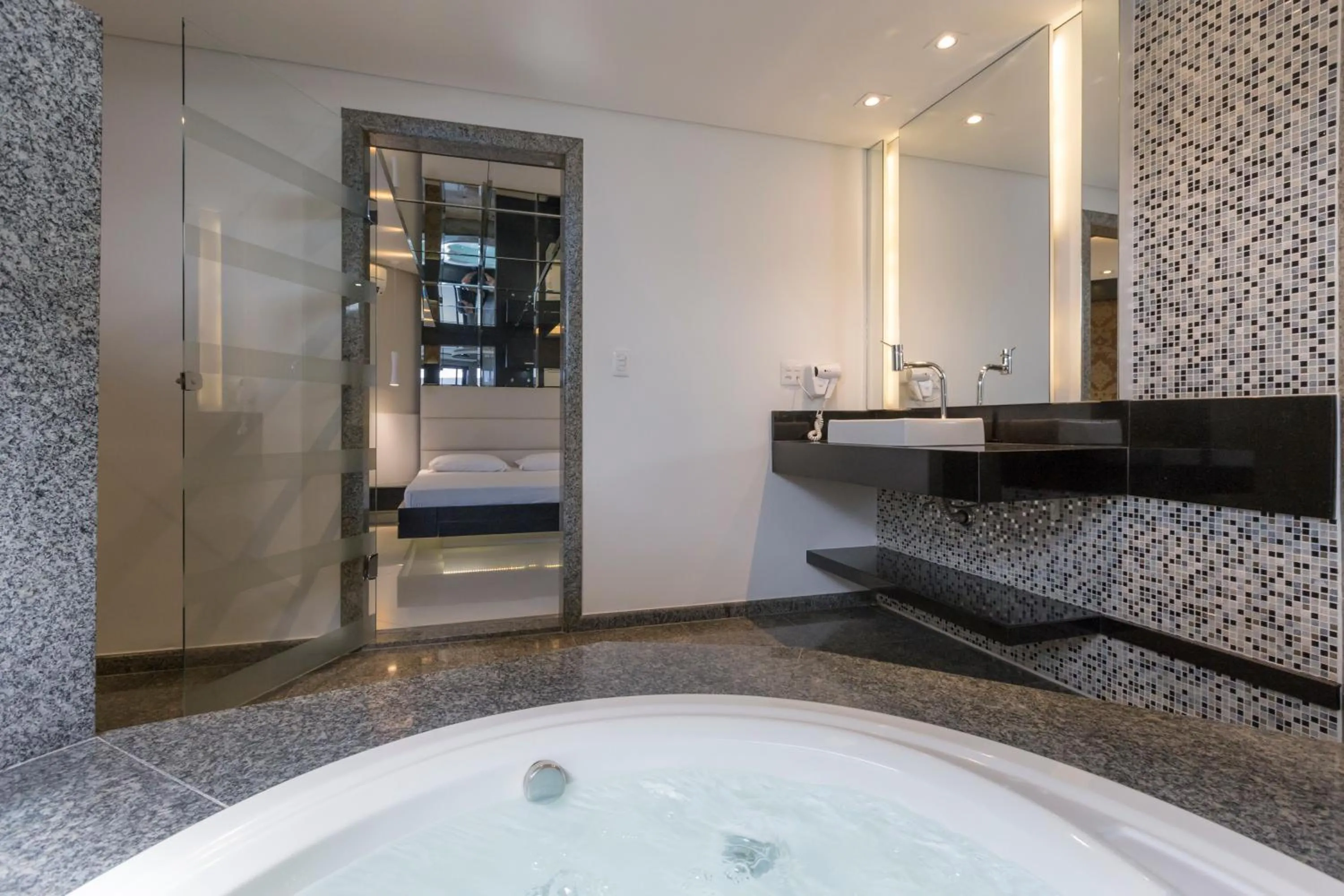 Bathroom, Bed in Poeme Motel by Drops