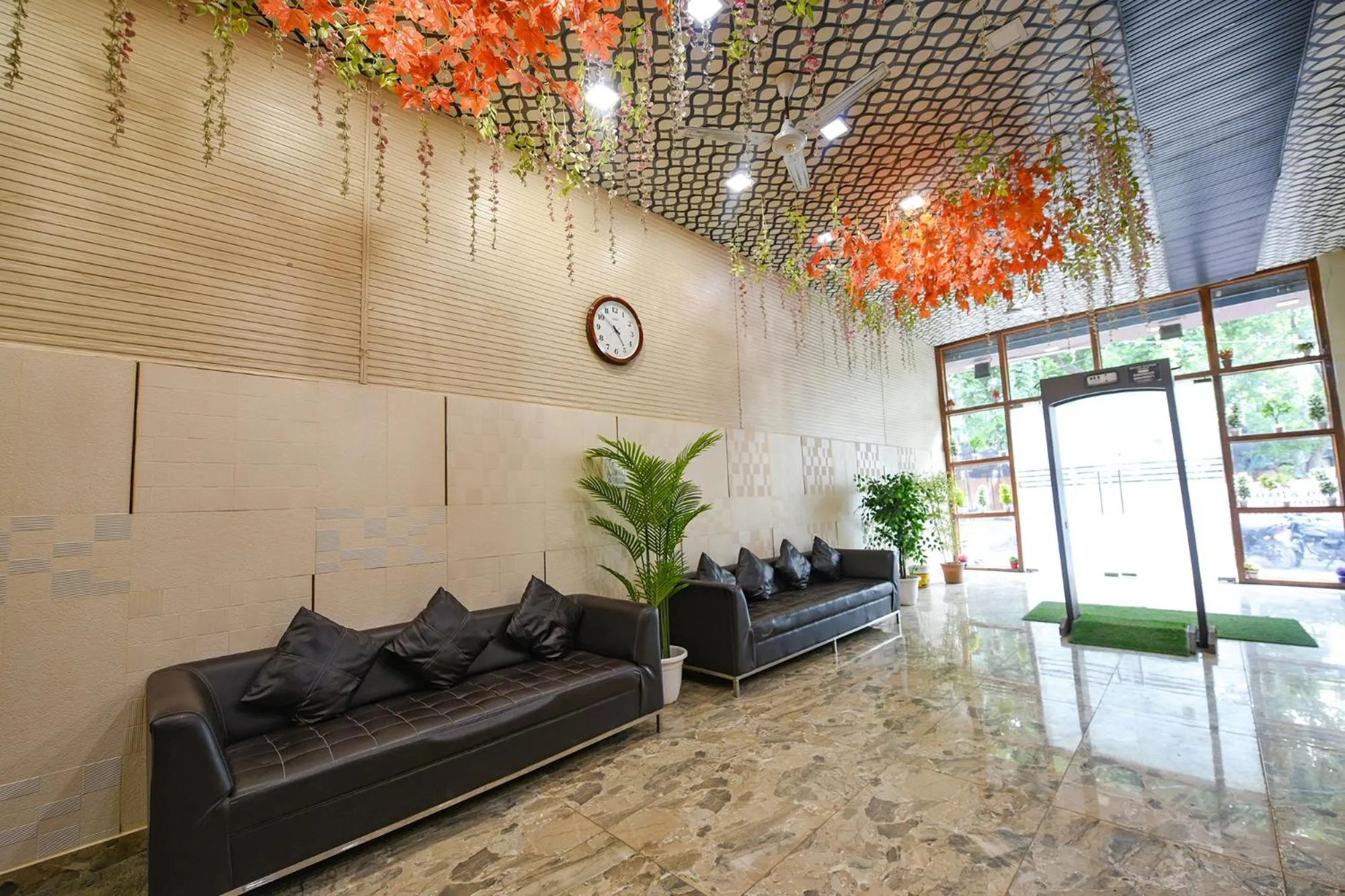 Seating area in FabHotel The Crystal Palace Rohini