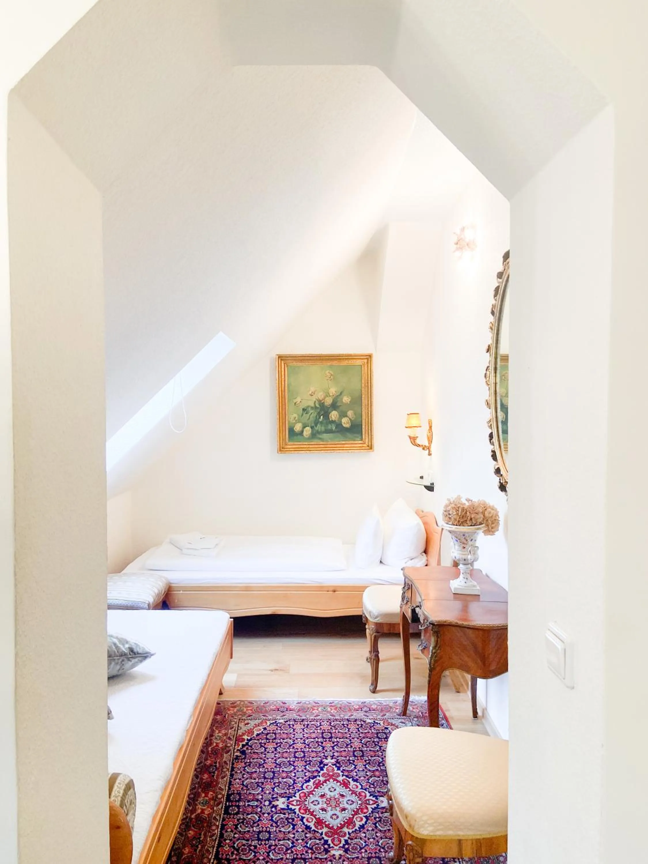 Bed in Hotel Rotdorn