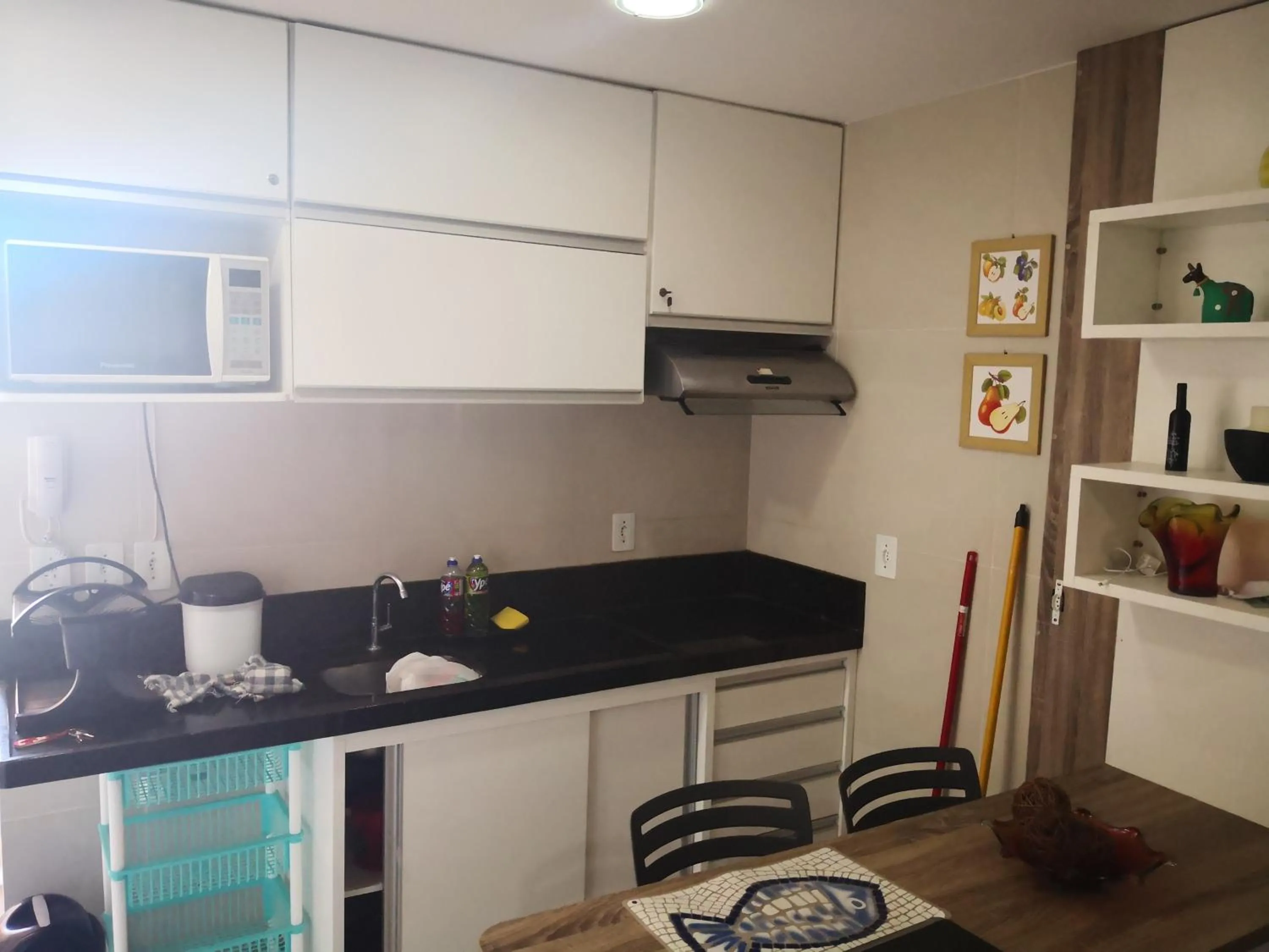 Kitchen or kitchenette in Praia Carneiros Flat Hotel