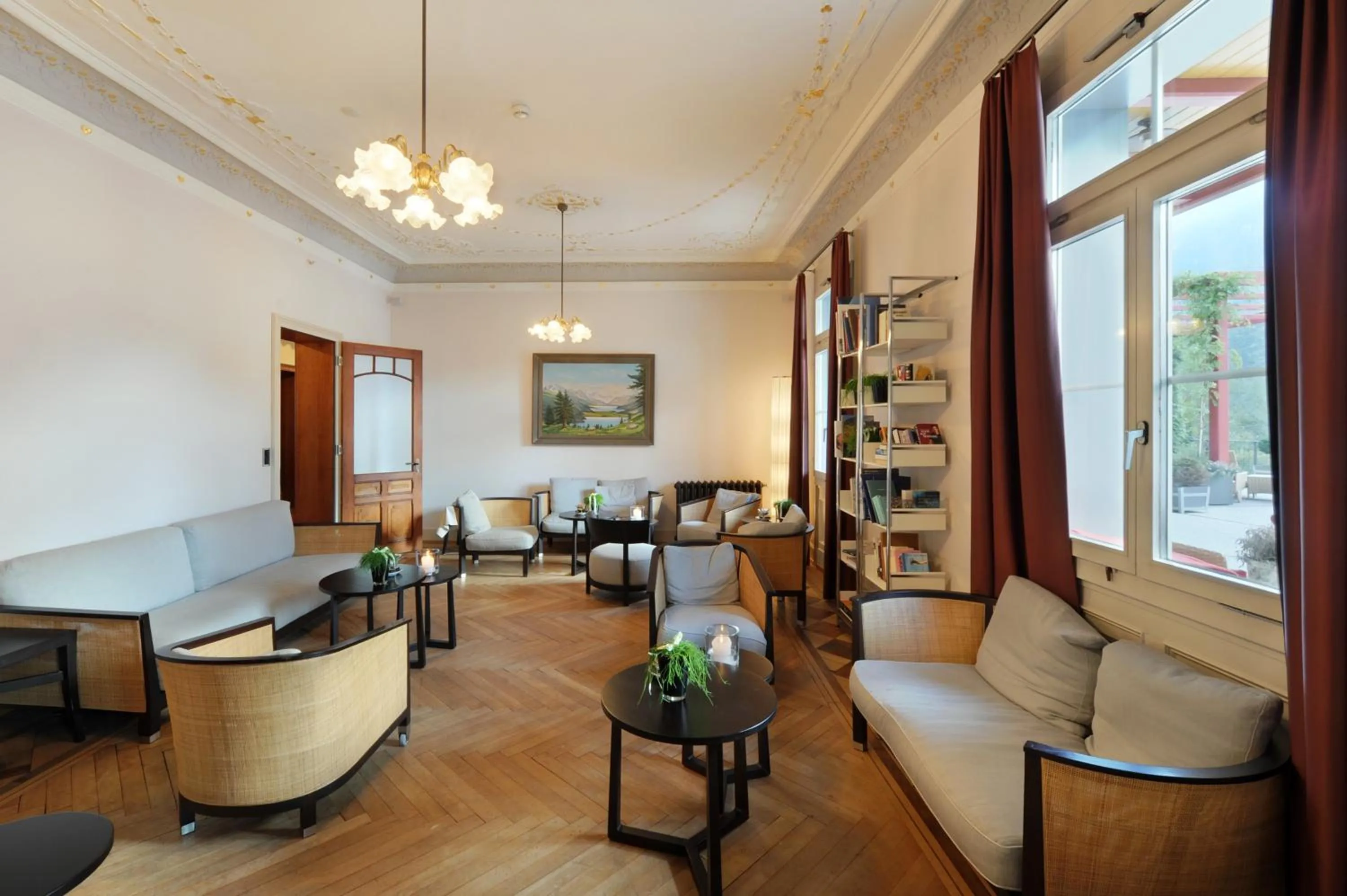 Lounge or bar in Jugendstilhotel Paxmontana