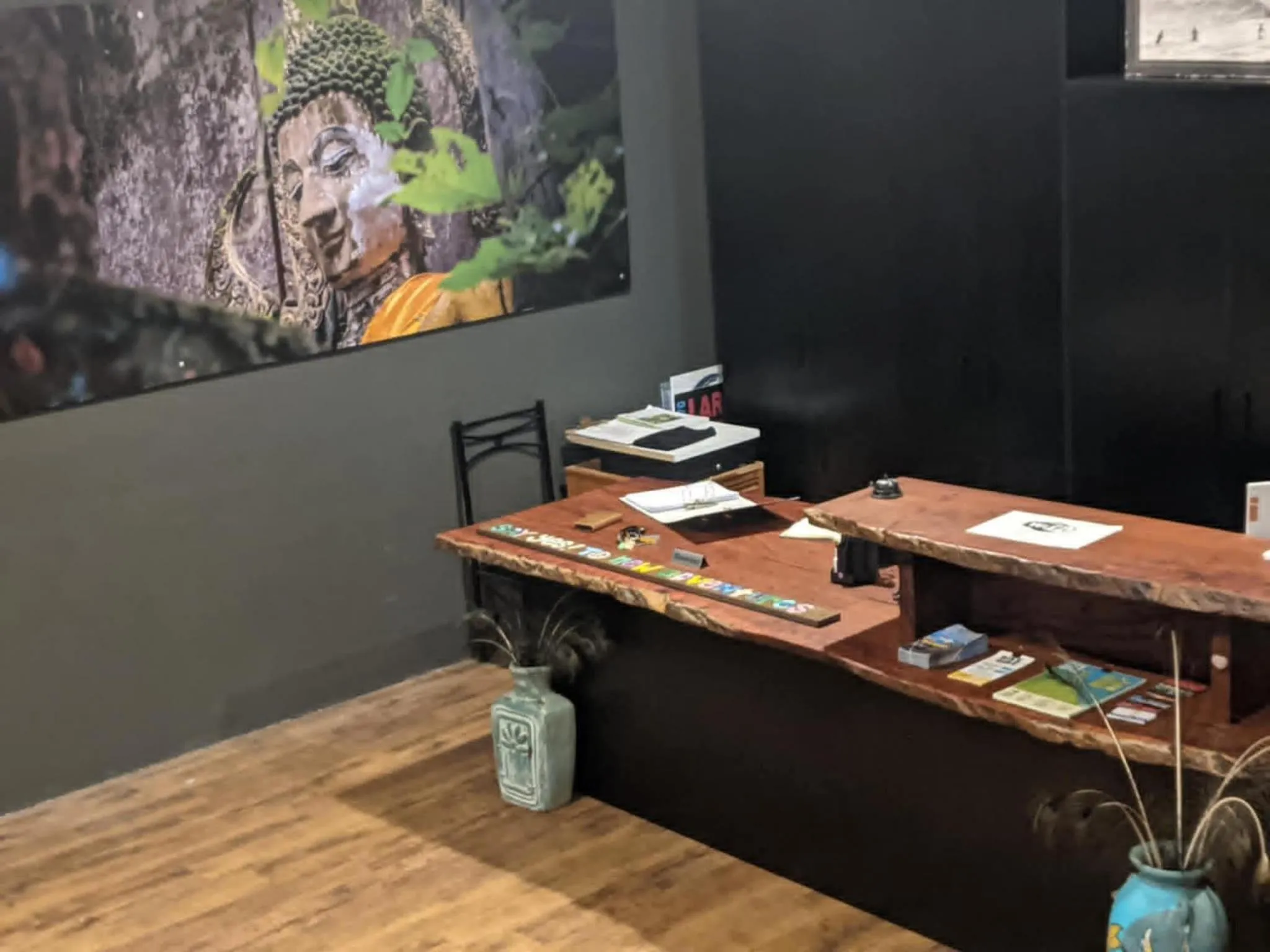 Lobby or reception in 1770 Beachside Backpacker