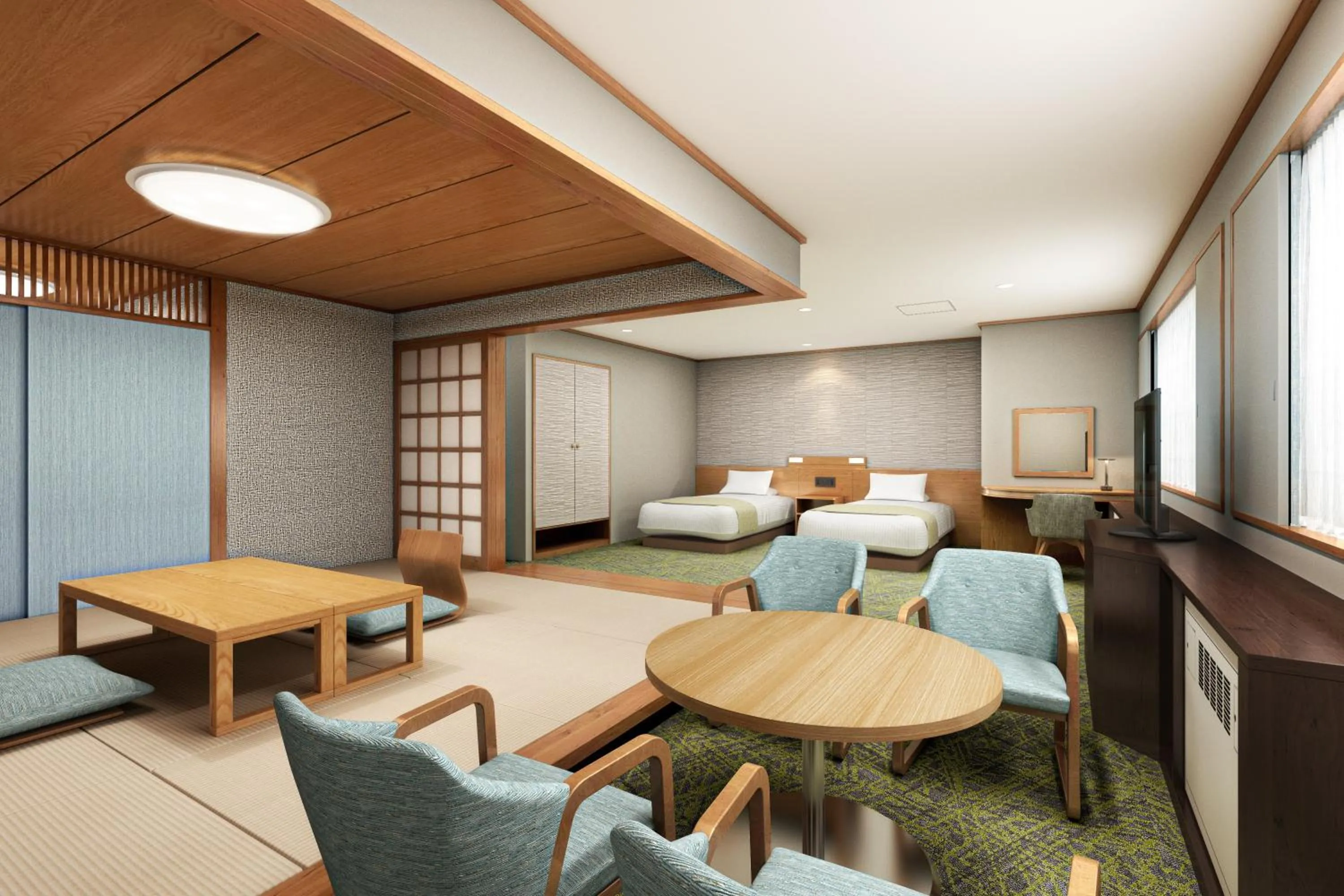 Photo of the whole room in KAMENOI HOTEL Kusatsu Resort