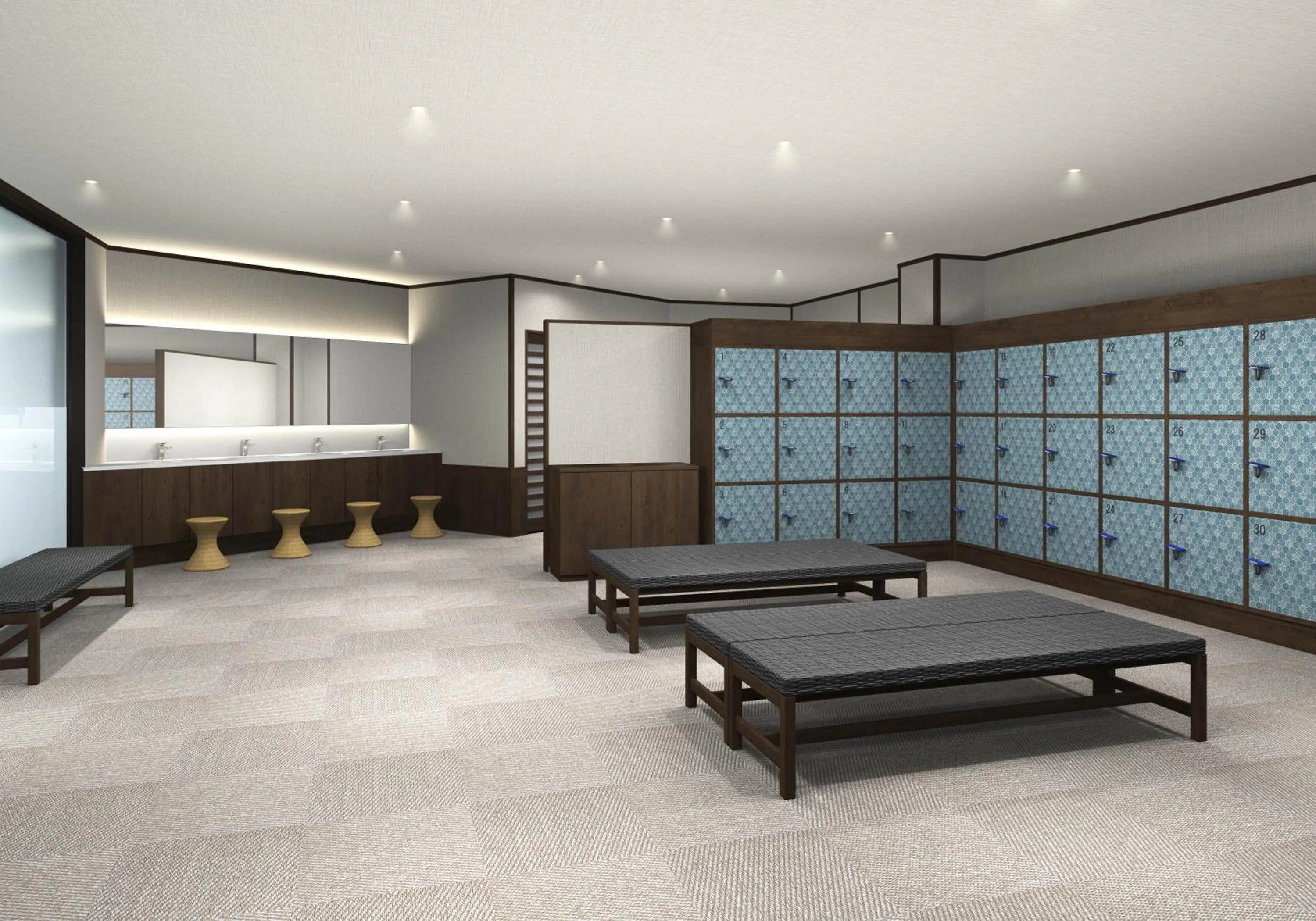 Hot Spring Bath in KAMENOI HOTEL Kusatsu Resort