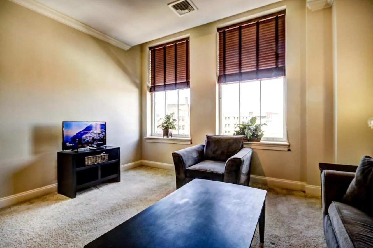 Living room in Harbor apartments Free indoor Parking