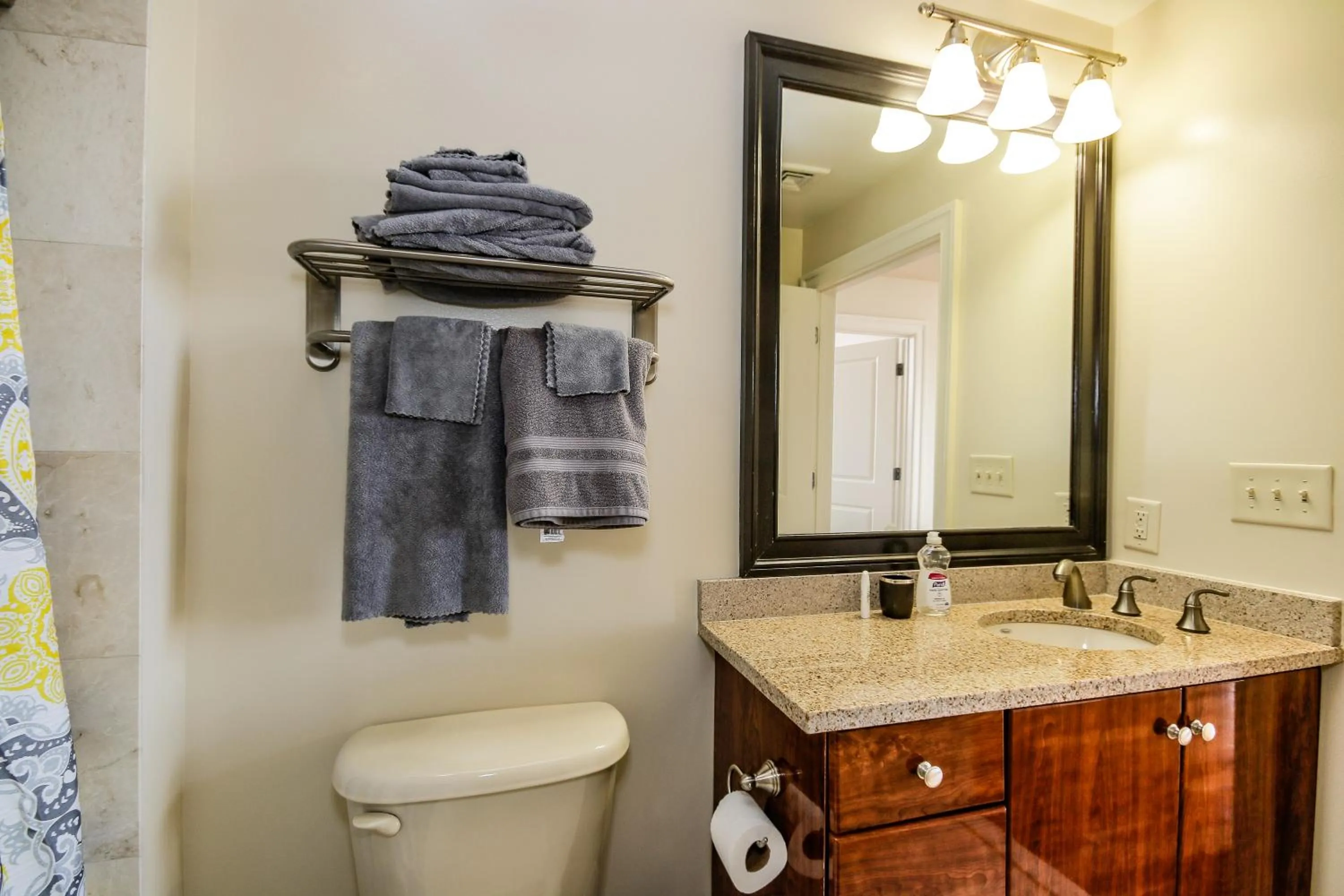 Toilet in Harbor apartments Free indoor Parking