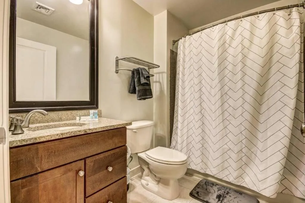 Shower in Harbor apartments Free indoor Parking