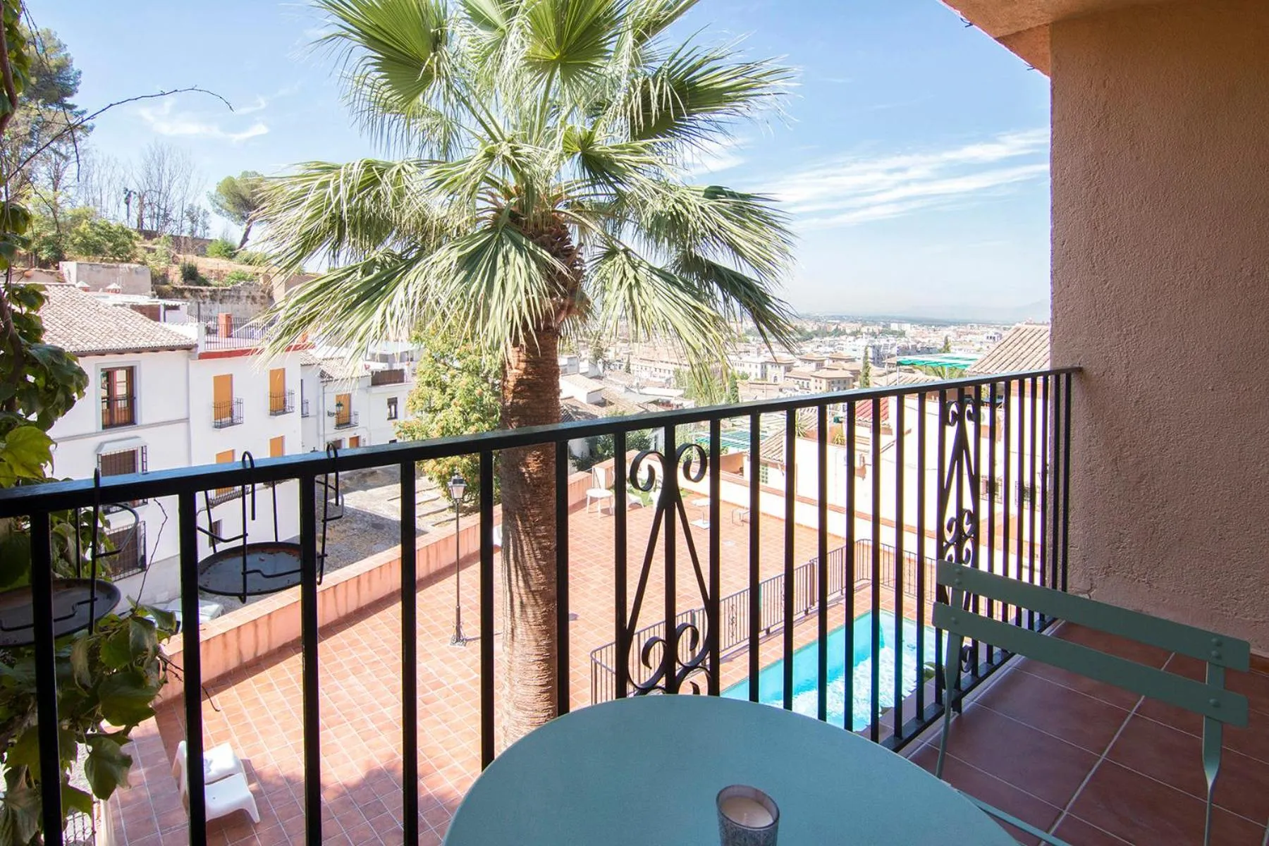 Balcony/Terrace in Apartamento con unas maravillosas vistas a Granada