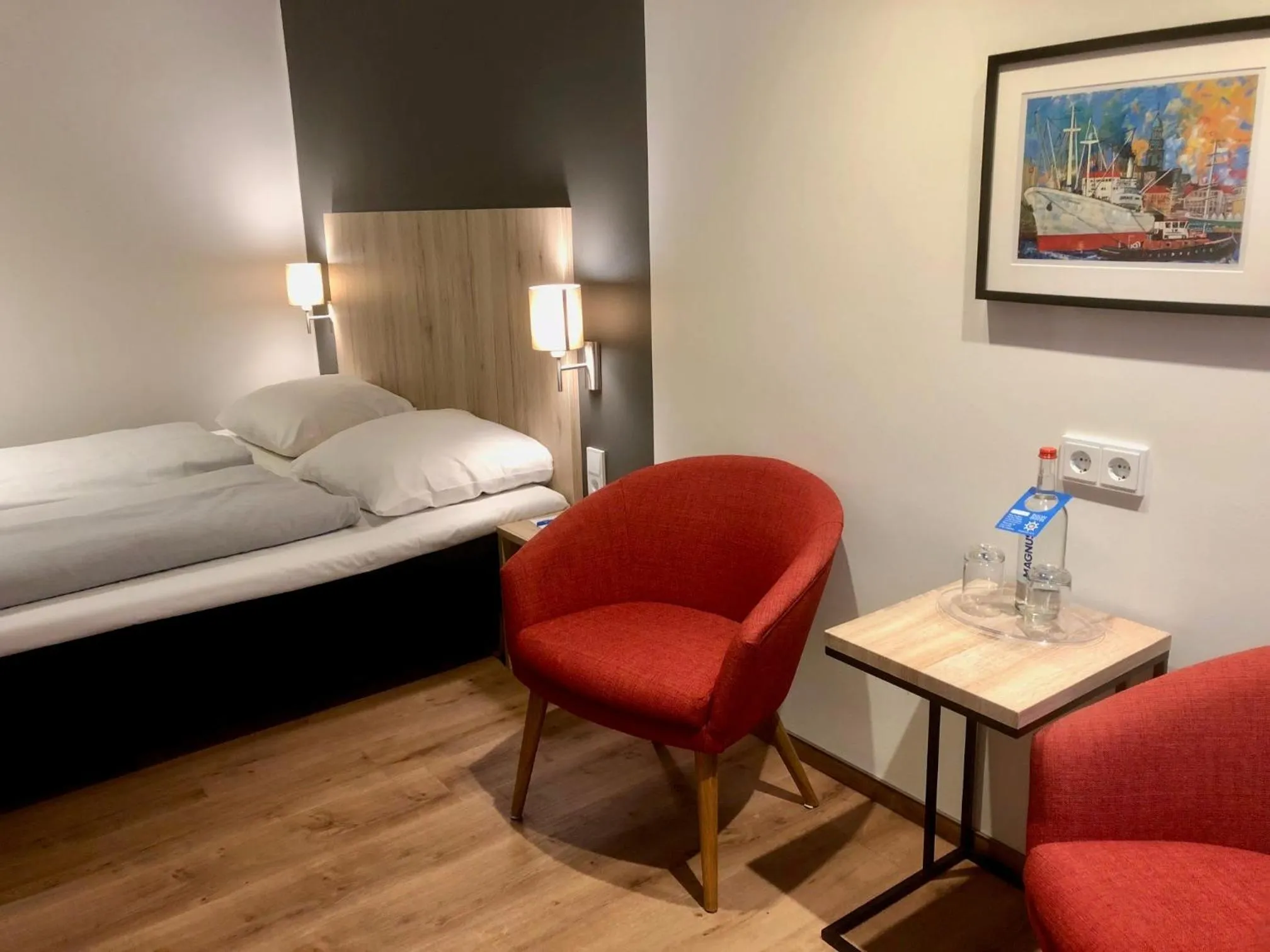 Bed in Egon Hotel Hamburg City