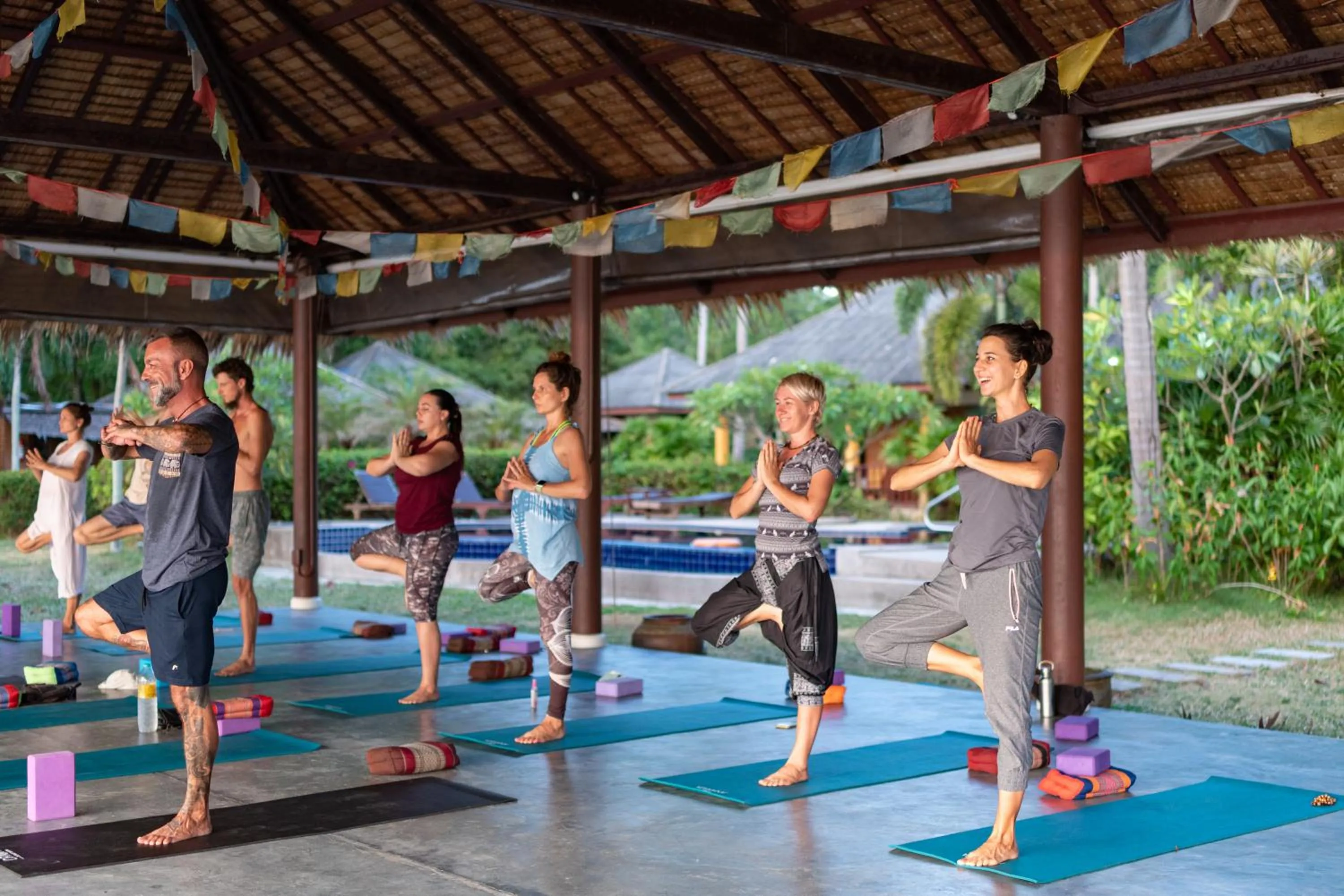 People in Satva Samui Yoga and Wellness Resort
