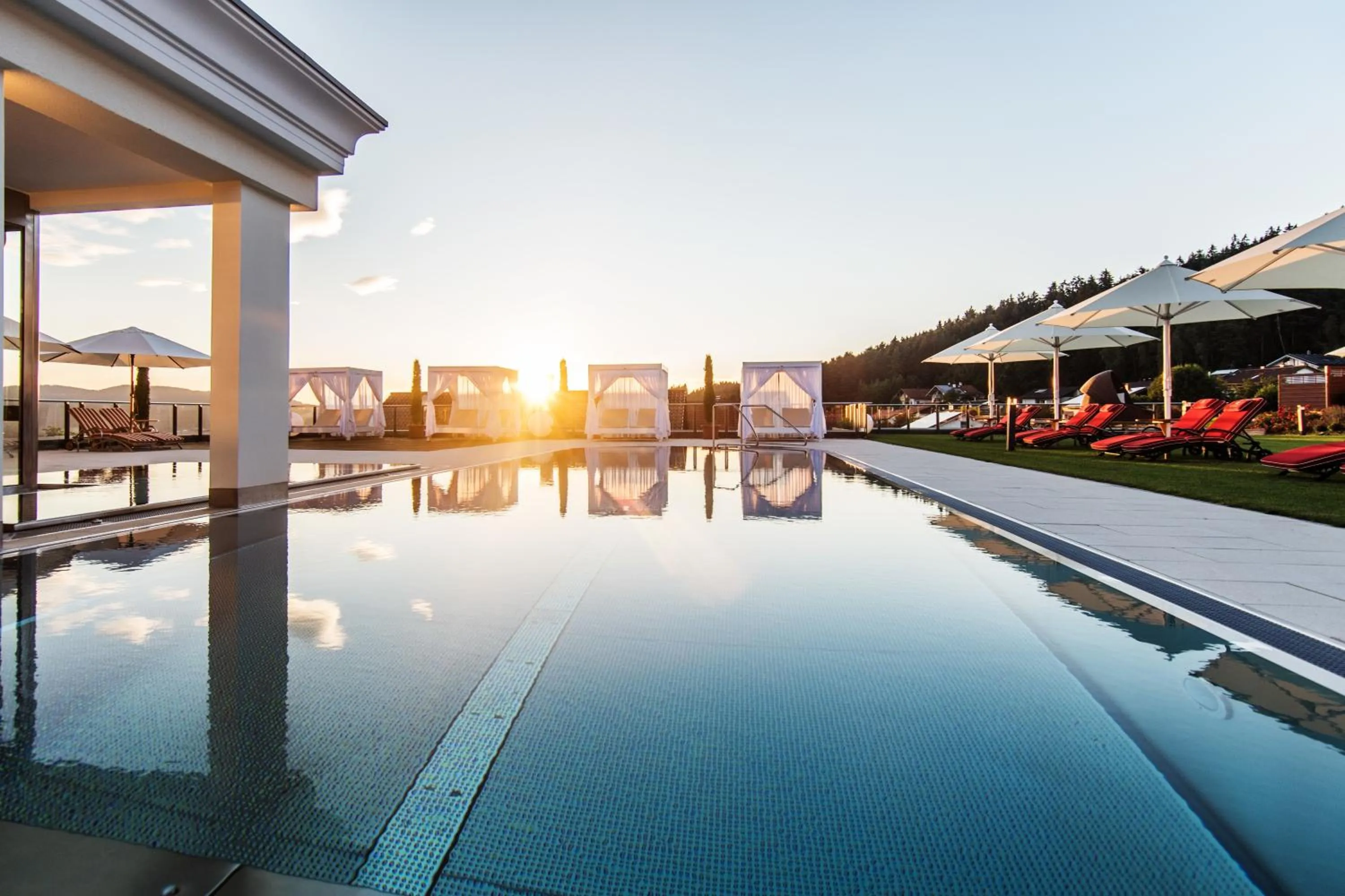 Swimming pool in Wellnesshotel Oswald