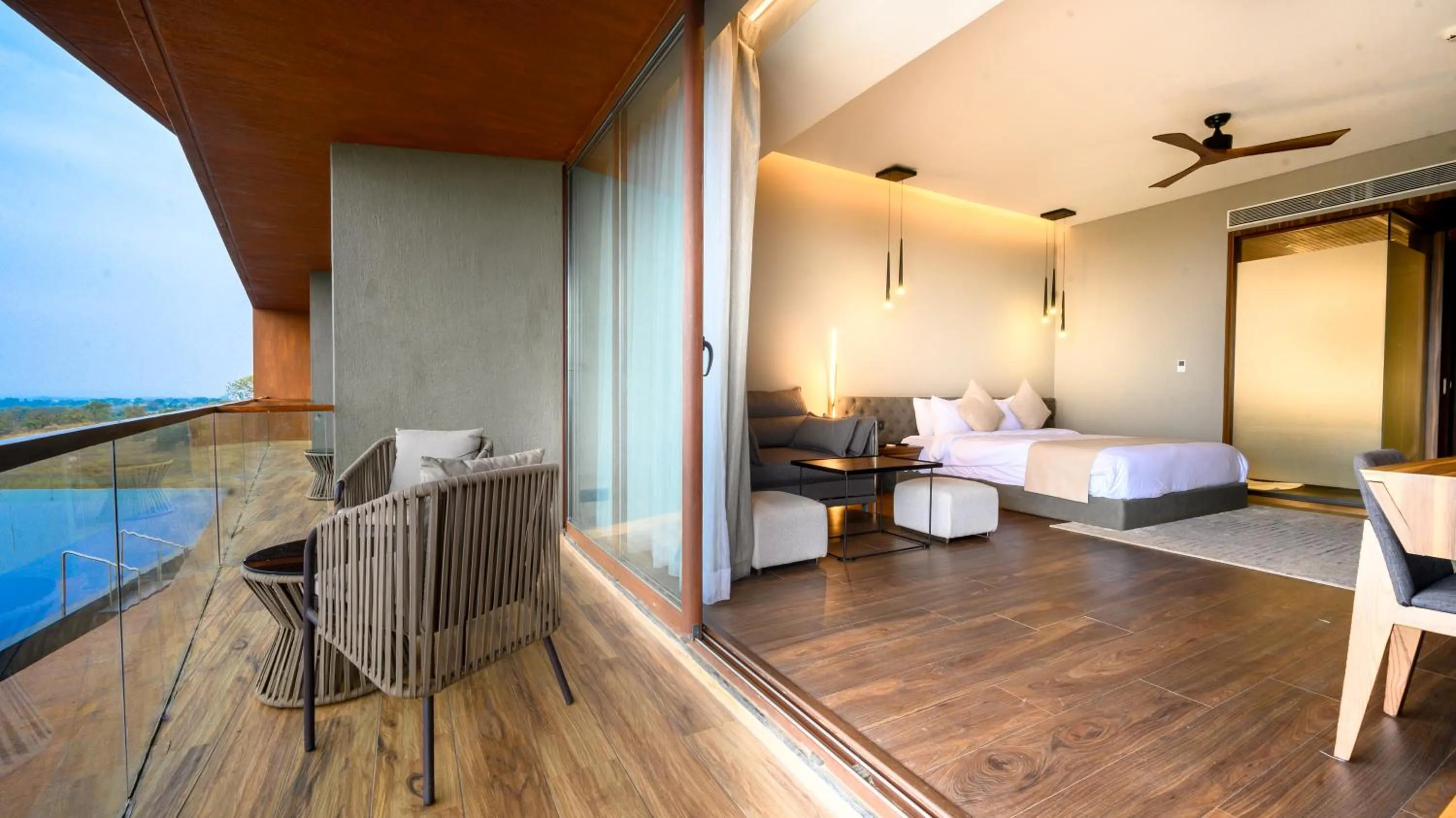 Bed in Aria Resort & Spa