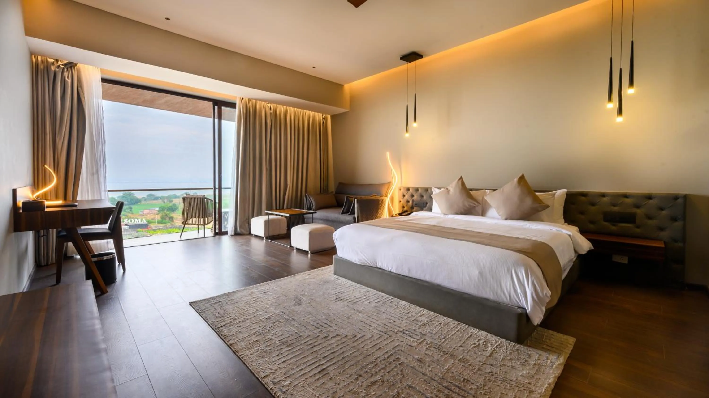 Bed in Aria Resort & Spa