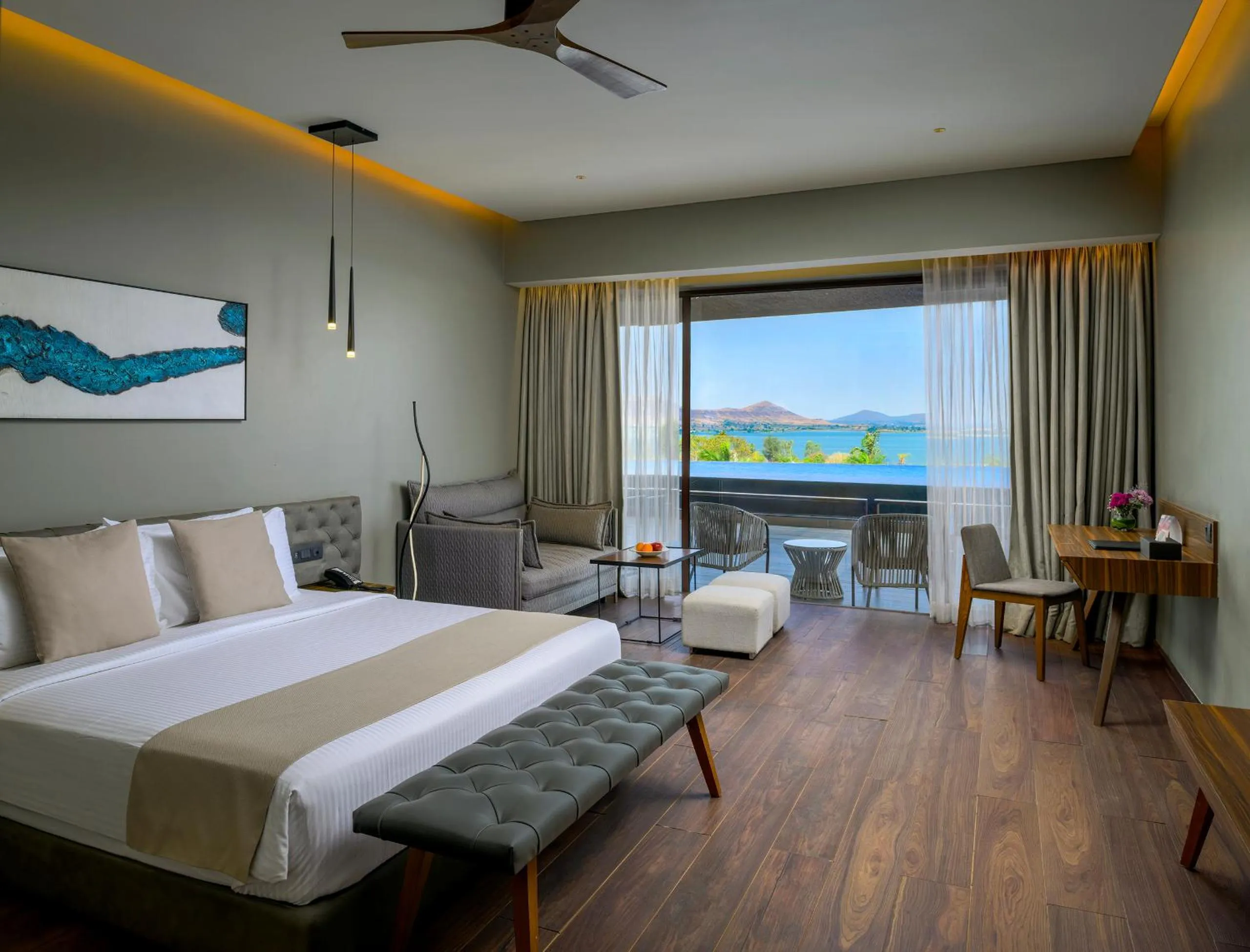 Bed in Aria Resort & Spa