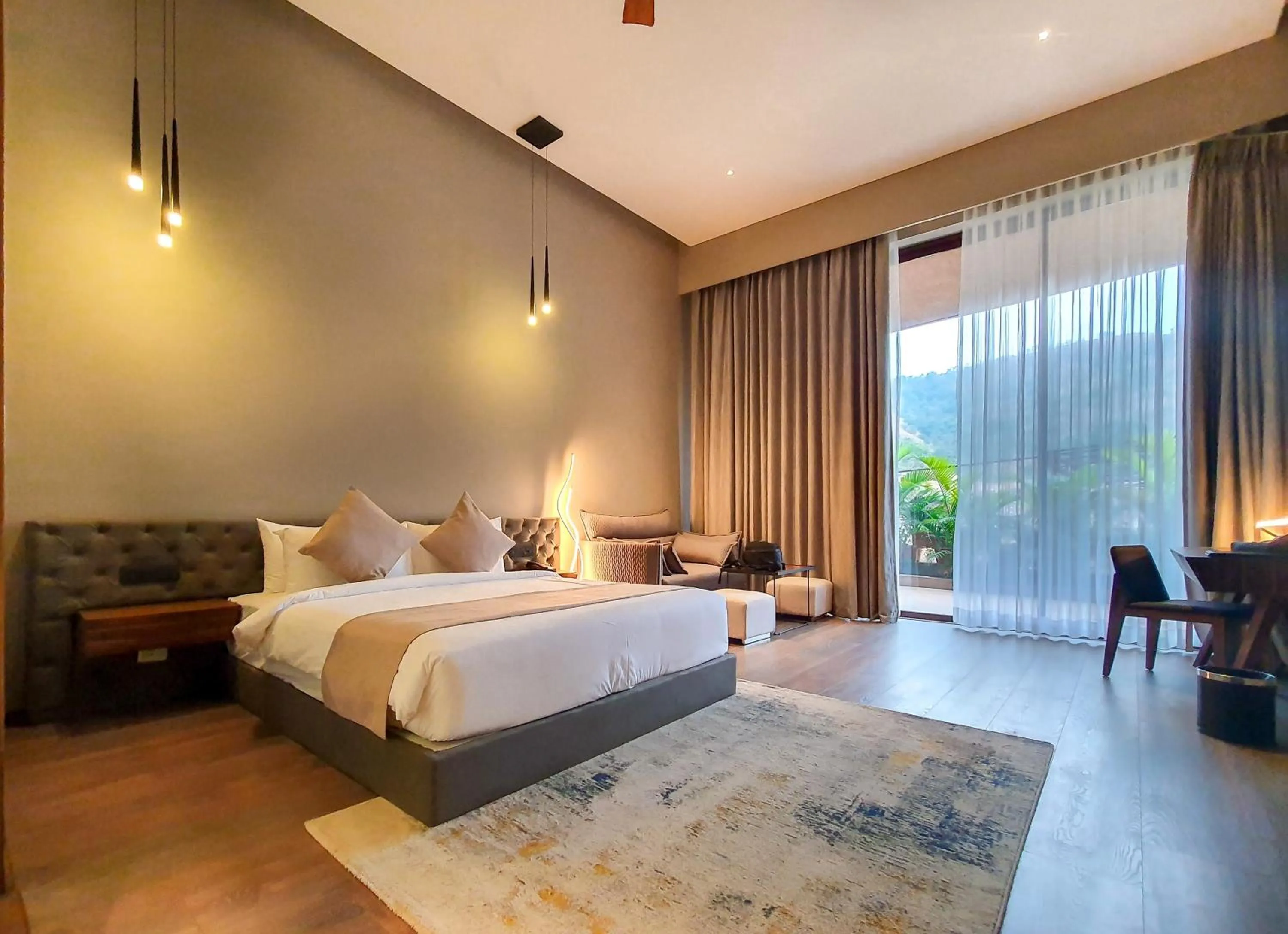 Bed in Aria Resort & Spa