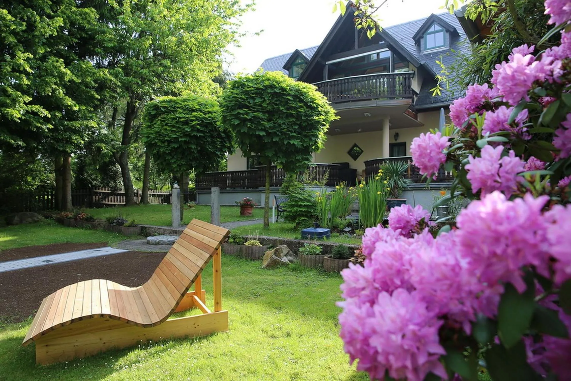 Garden in Landhotel Villa Moritz garni