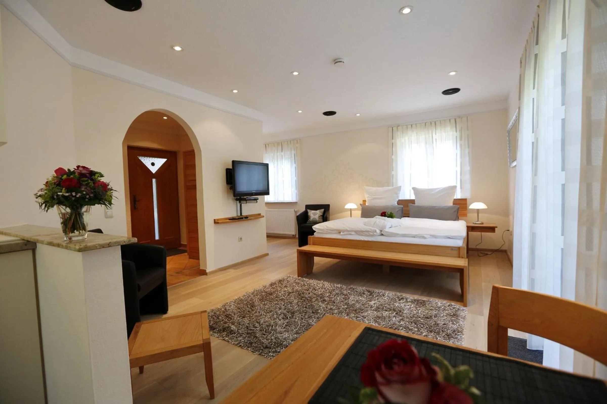 Bed in Landhotel Villa Moritz garni