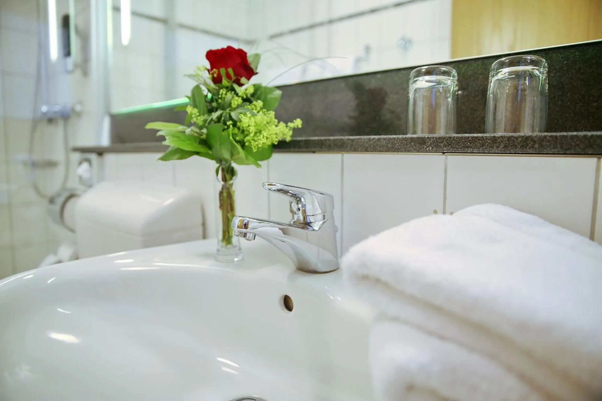 Bathroom in Landhotel Villa Moritz garni