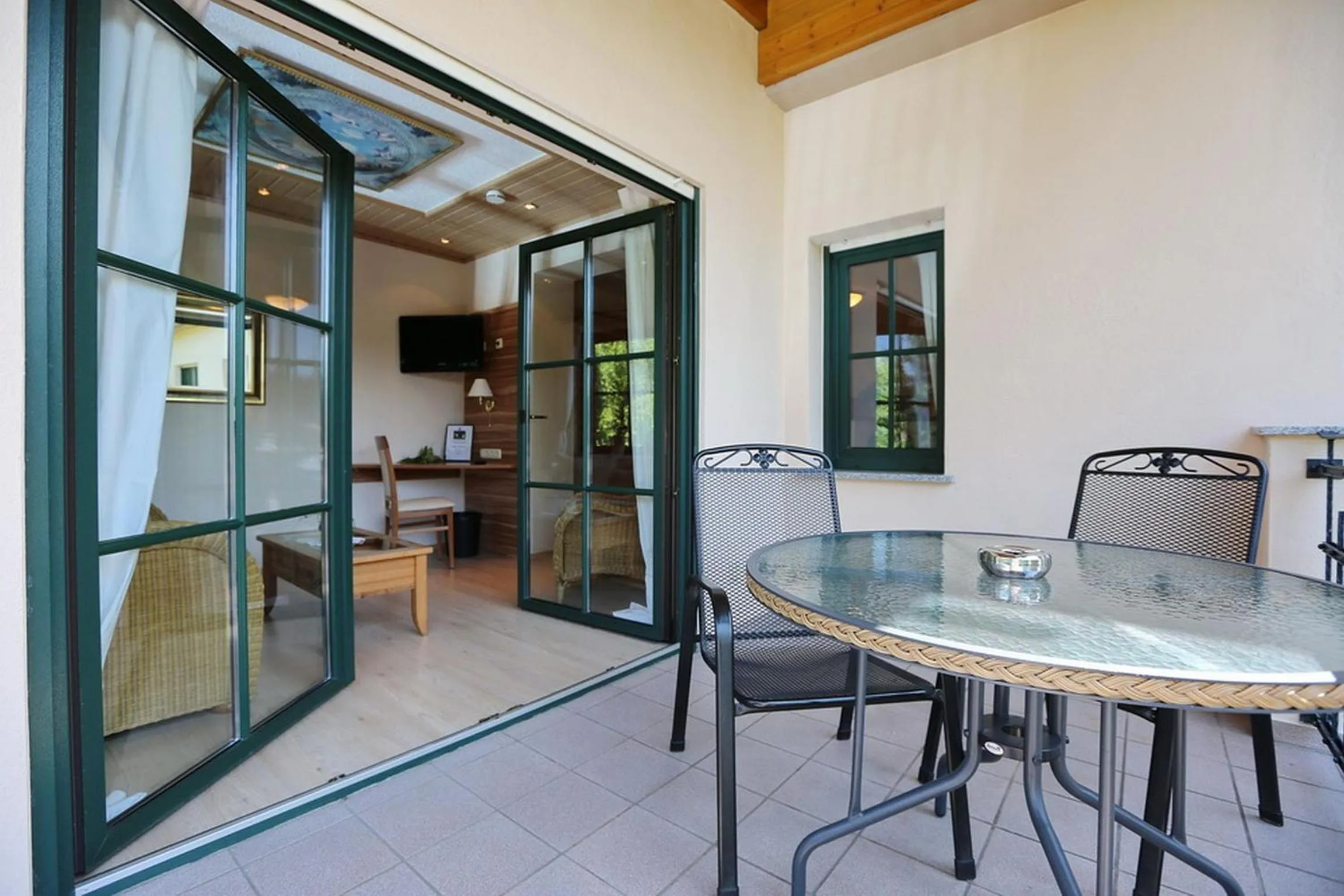 Balcony/Terrace in Landhotel Villa Moritz garni