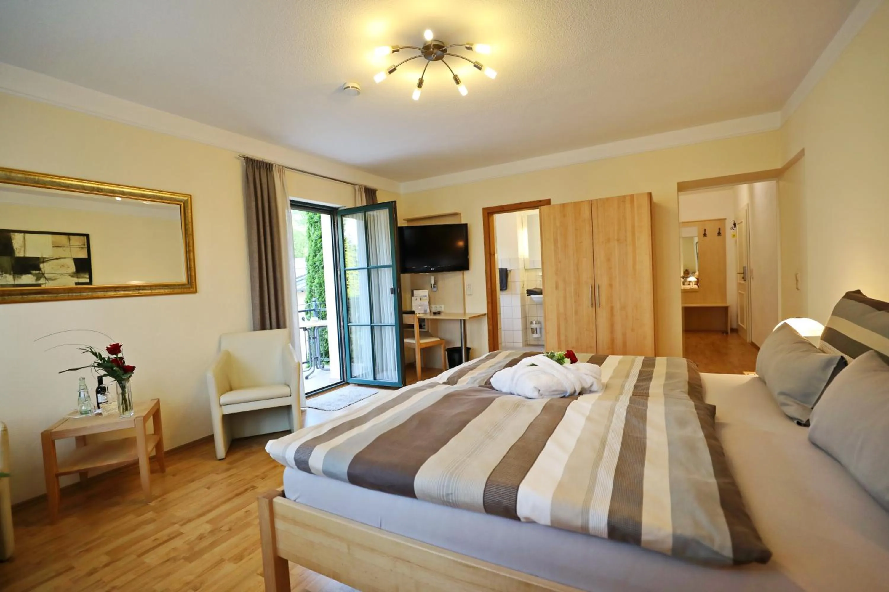 Decorative detail, Bed in Landhotel Villa Moritz garni