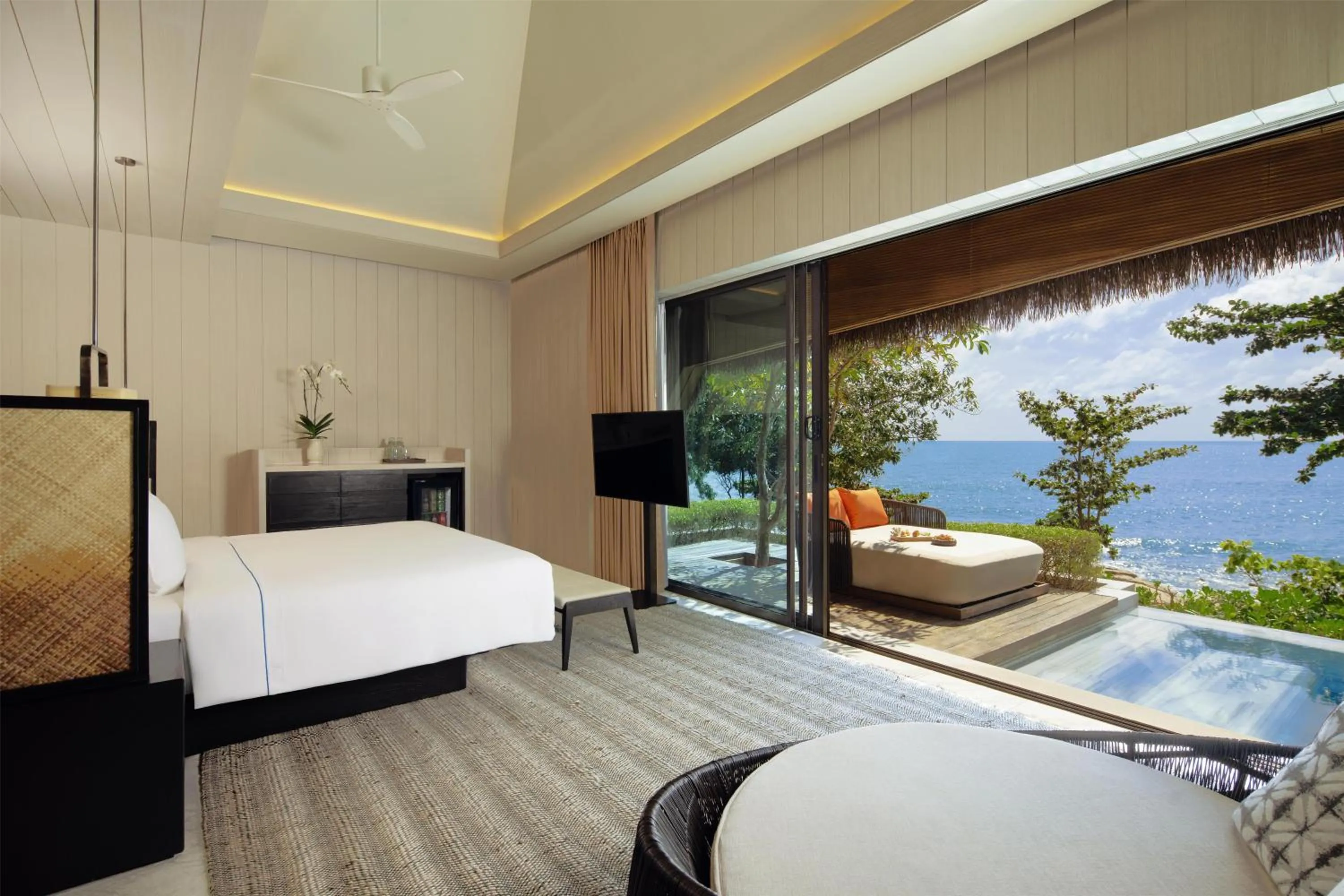 View (from property/room), Bed in Hyatt Regency Koh Samui