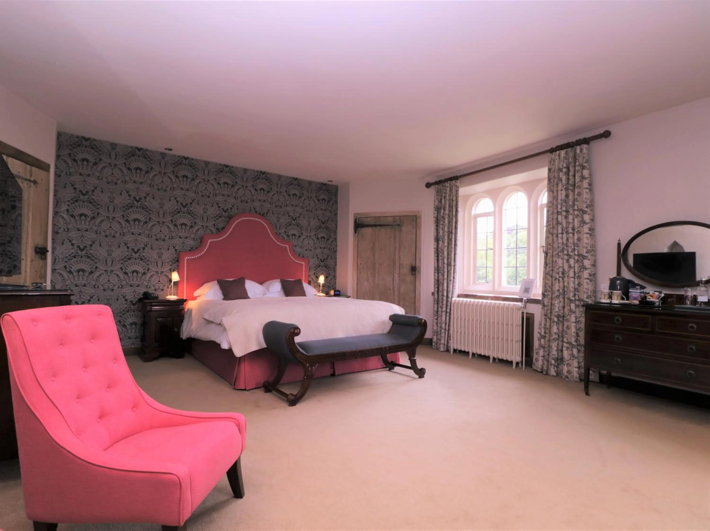 Bedroom, Bed in Leeds Castle Maiden's Tower