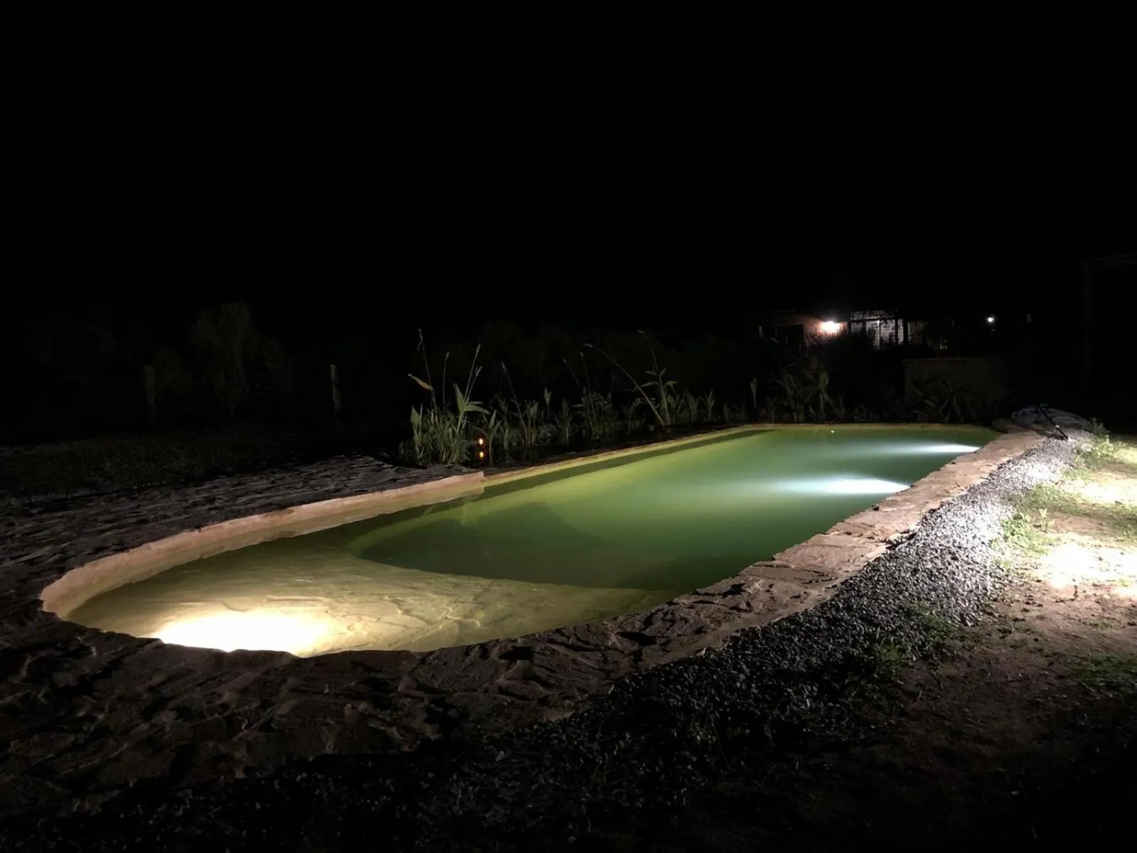 Swimming pool in Caliu Earthship Ecolodge