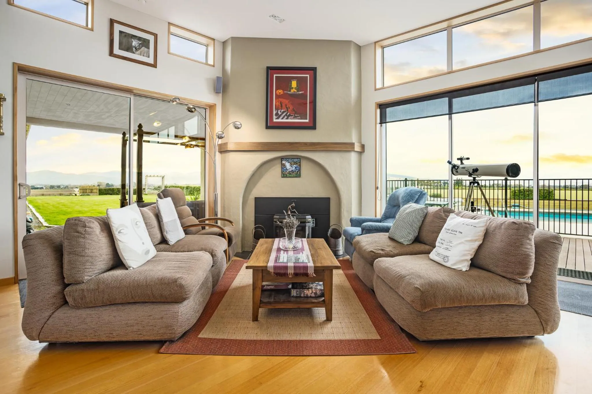 Seating area in Mountainview Villa