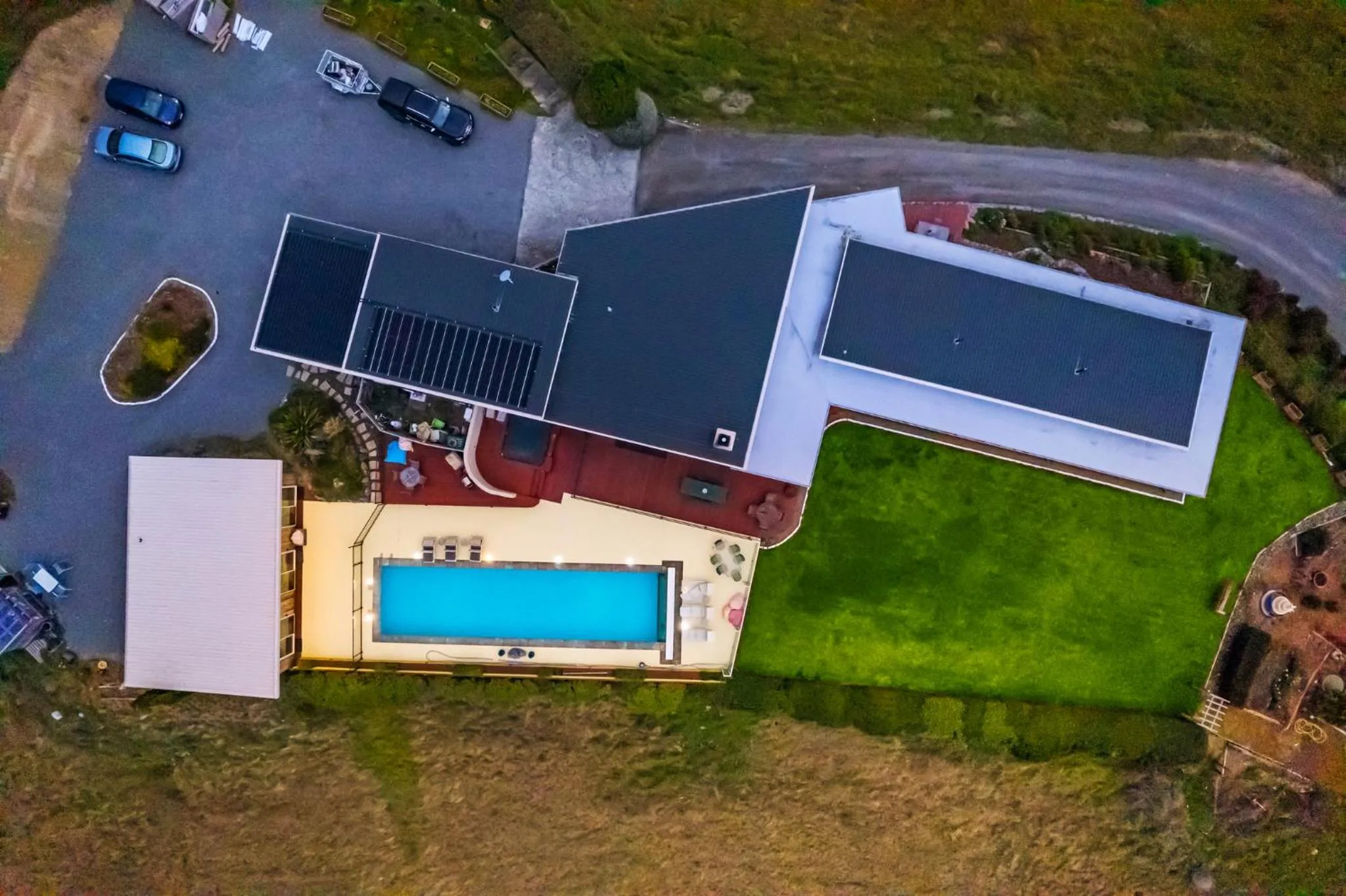 Quiet street view in Mountainview Villa
