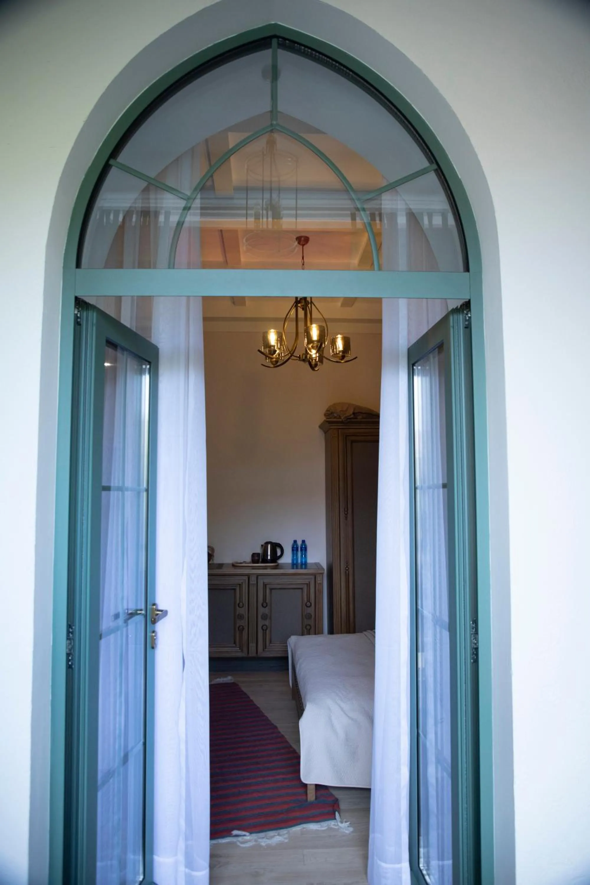 Balcony/Terrace, Bed in Boutique ETHNO HOTEL