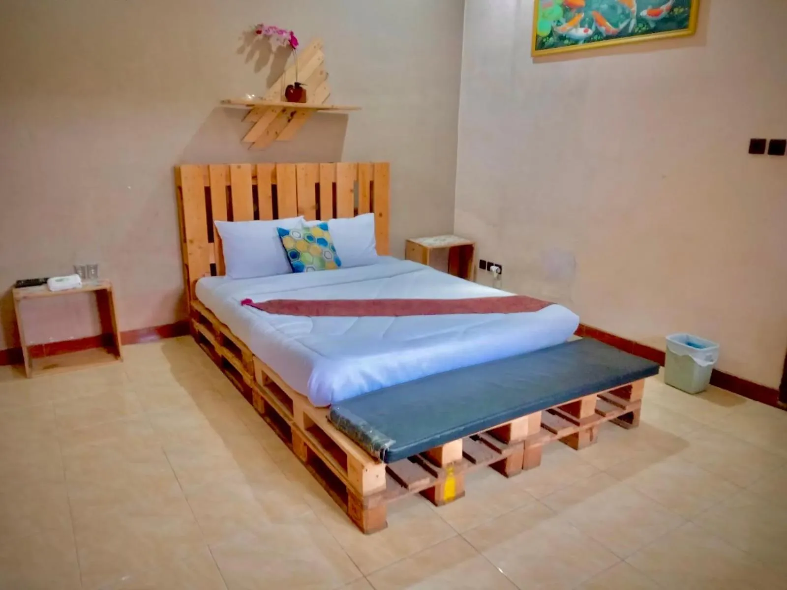 Bed in Hotel Santoso Batu