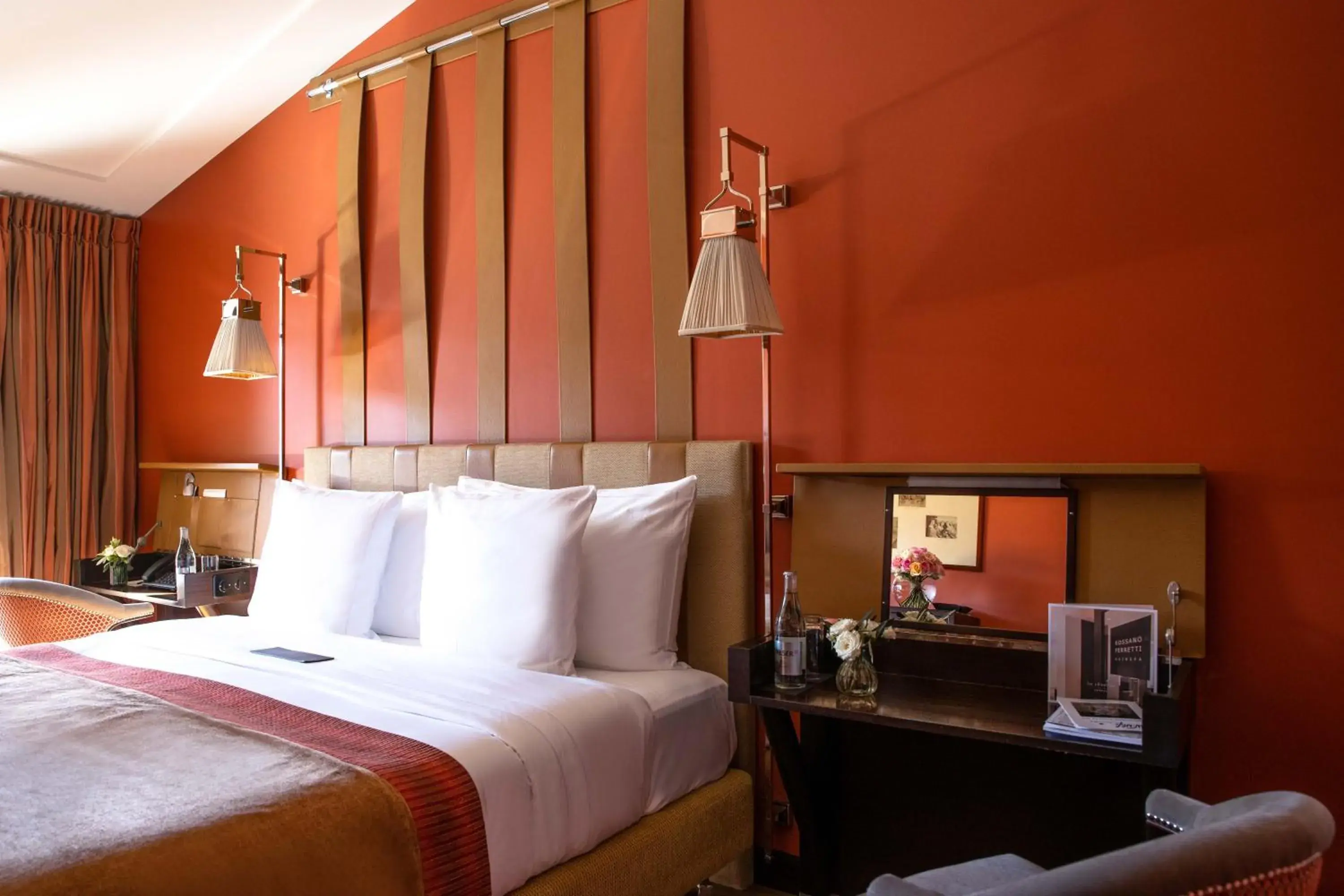 Bedroom, Bed in La Réserve Genève Hotel & Spa Bedroom, Bed in La Réserve Genève Hotel & Spa