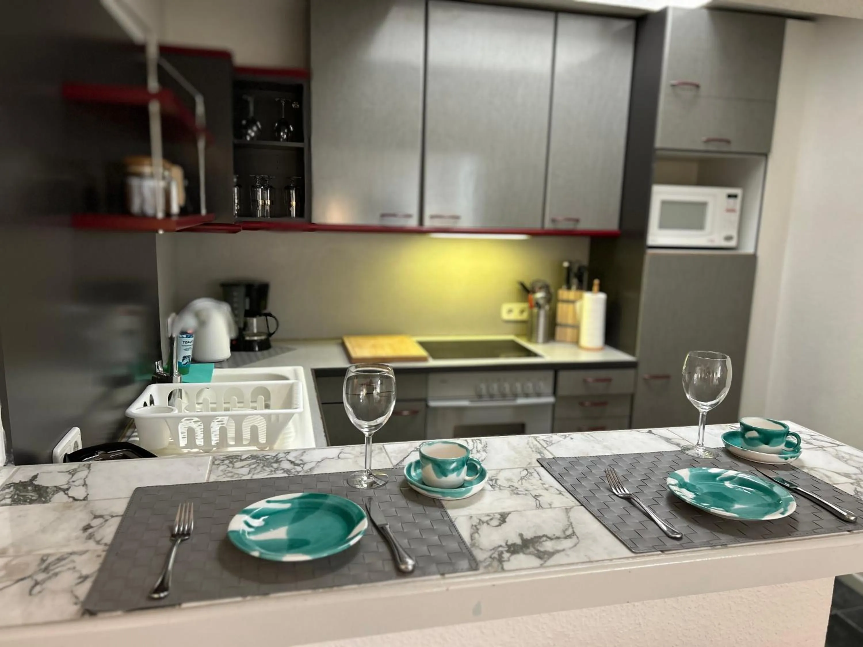 Kitchen or kitchenette in Hotel Rosenhof GmbH