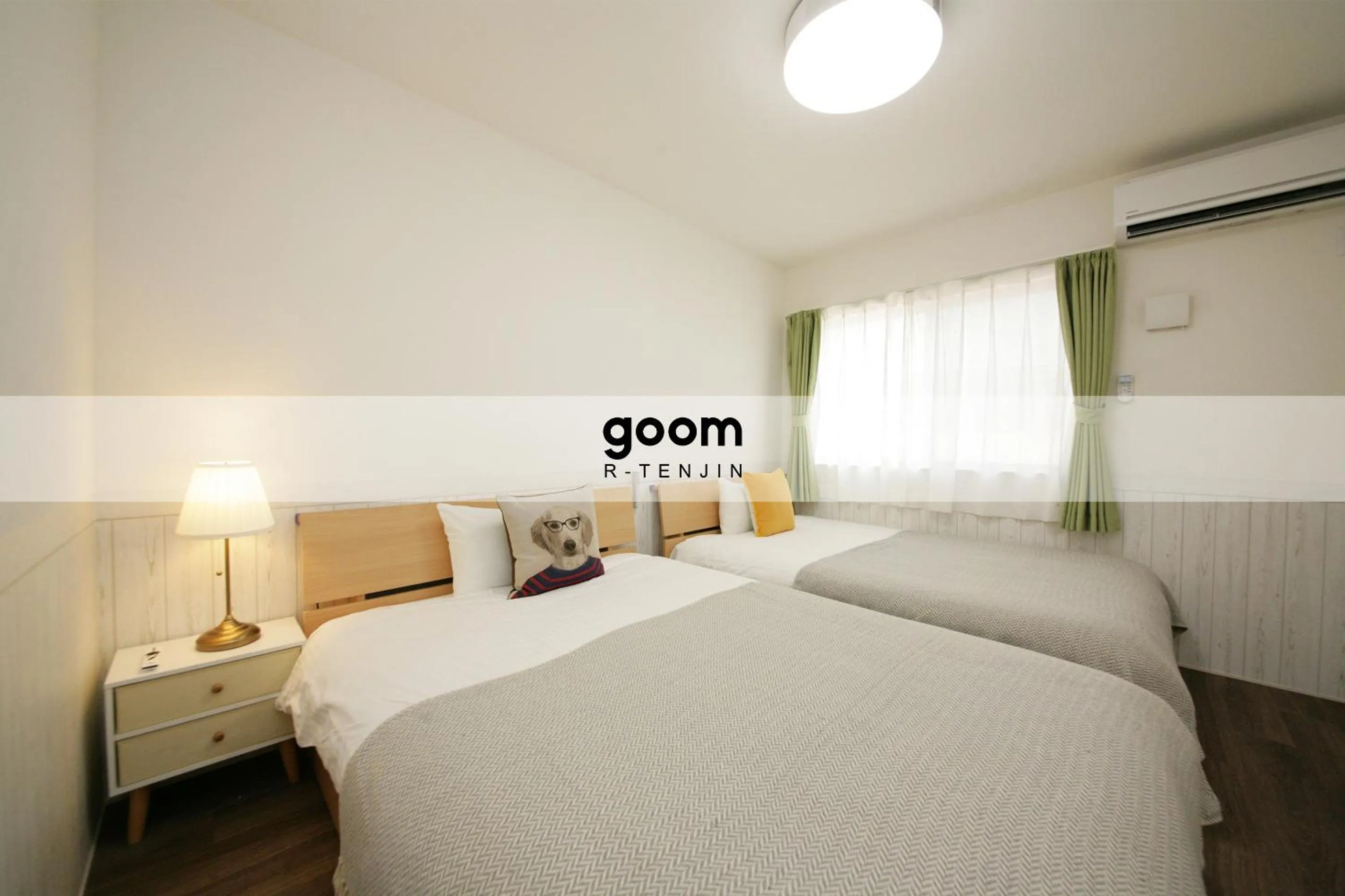 Living room, Bed in goom Hotel Nakasu R-Tenjin