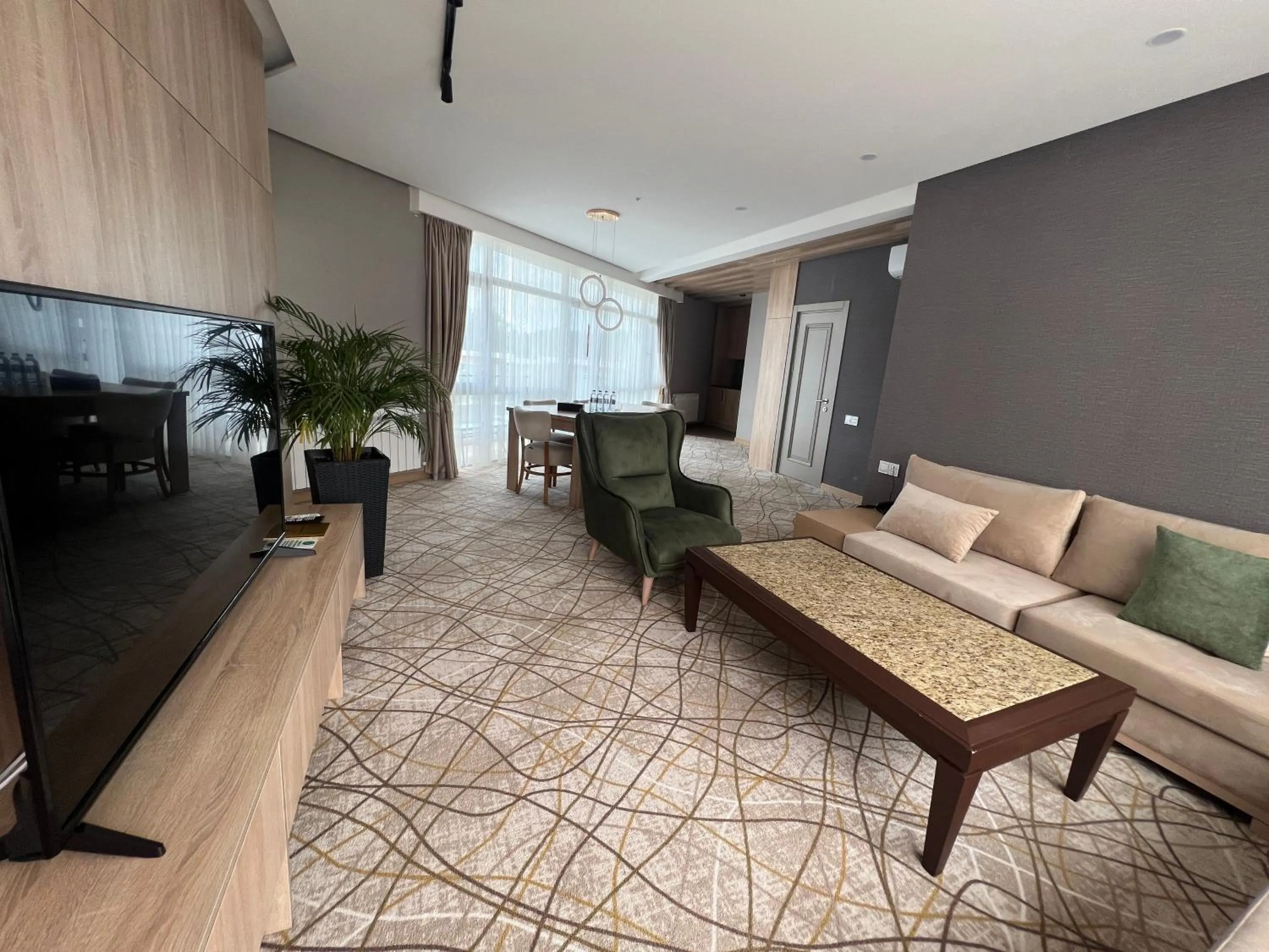 Living room in Riva Hill Resort Lankaran