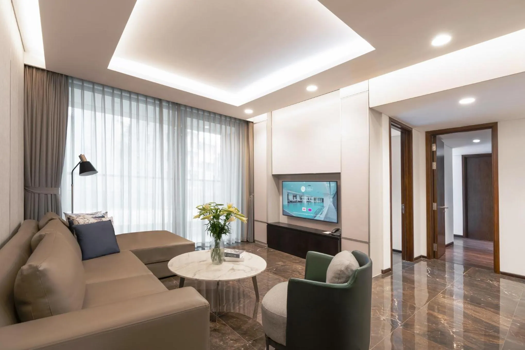 Living room in The Five Residences Hanoi