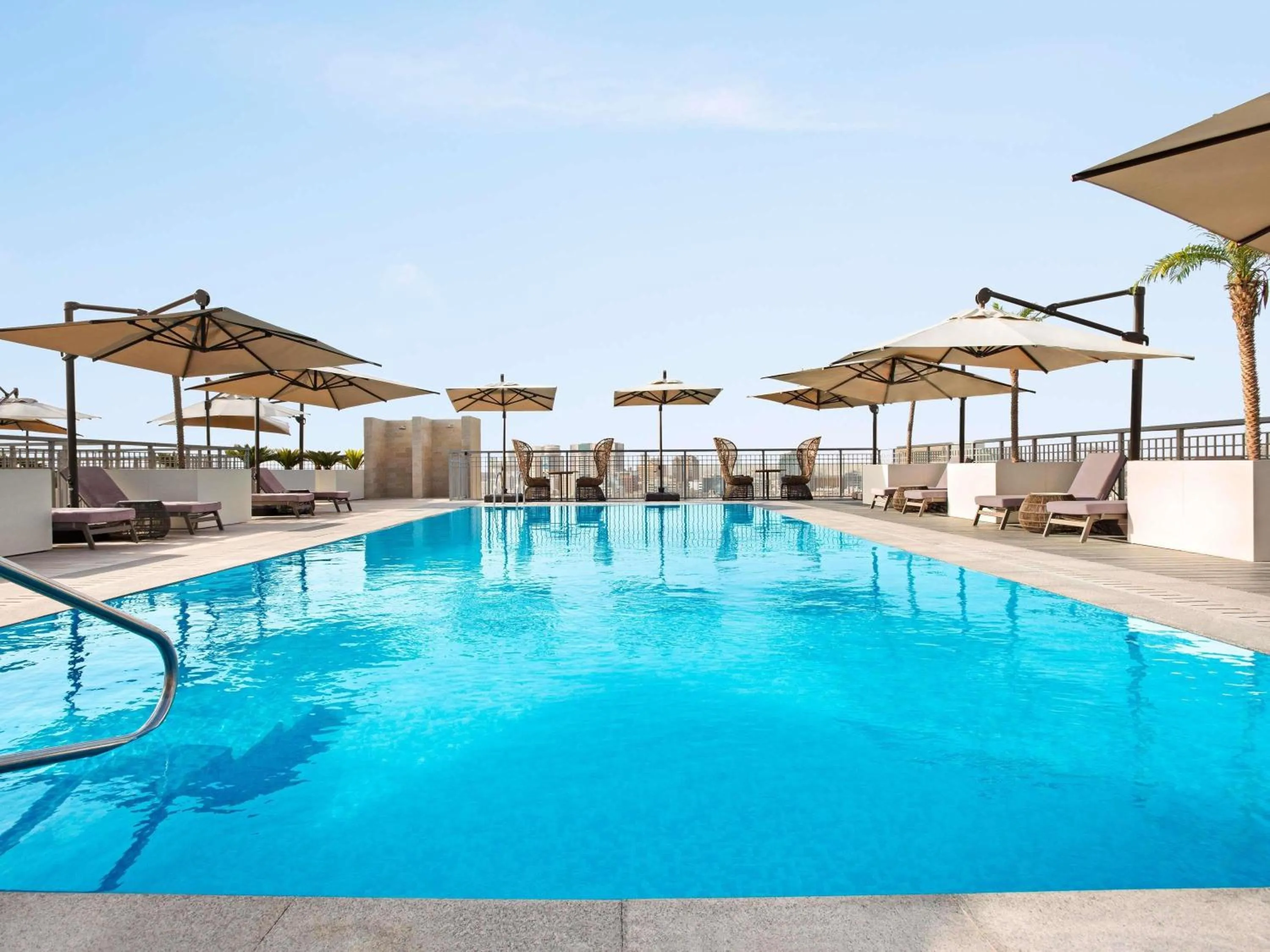 Pool view in Novotel Dubai Gold District