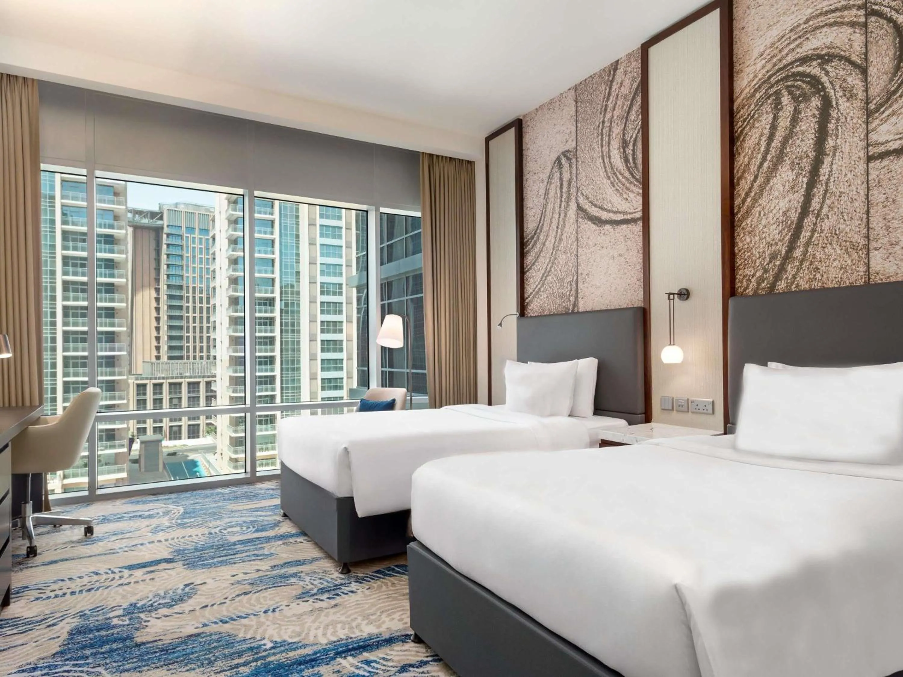 Bedroom, Bed in Novotel Dubai Gold District