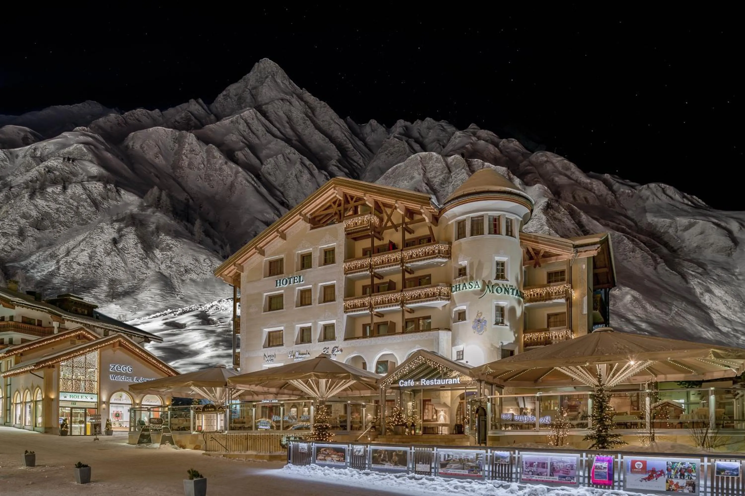 Property building in Relais & Châteaux Chasa Montana