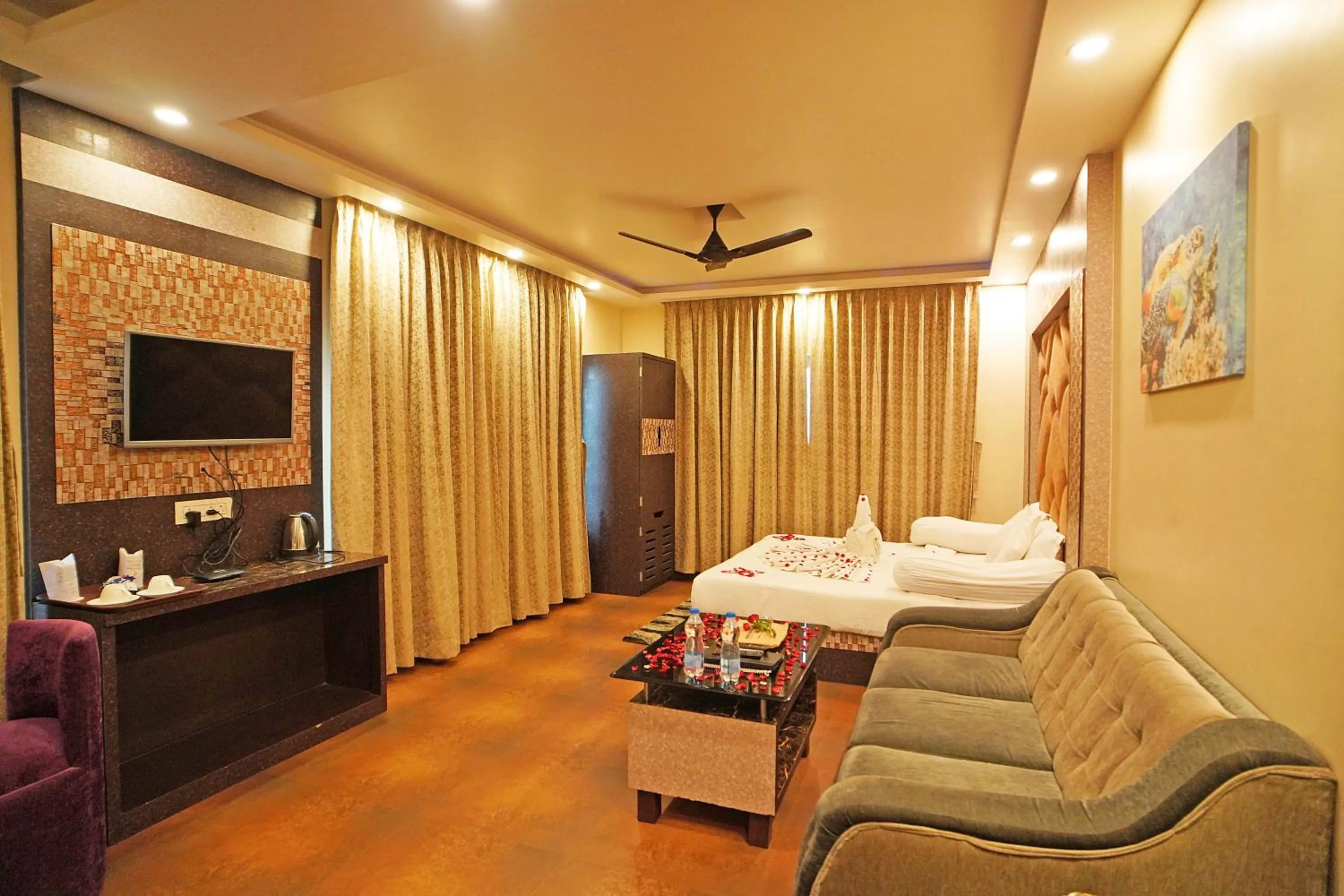 Bed in Sher Bengal Beach Resort