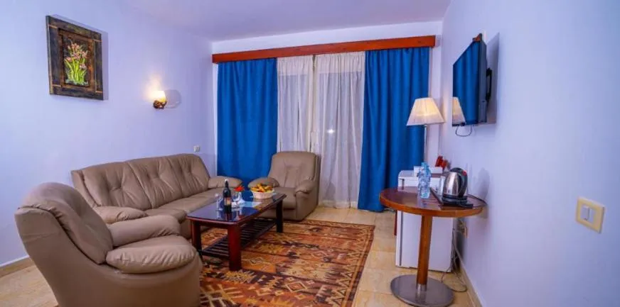 Seating area in Marina Wadi Degla Hotel