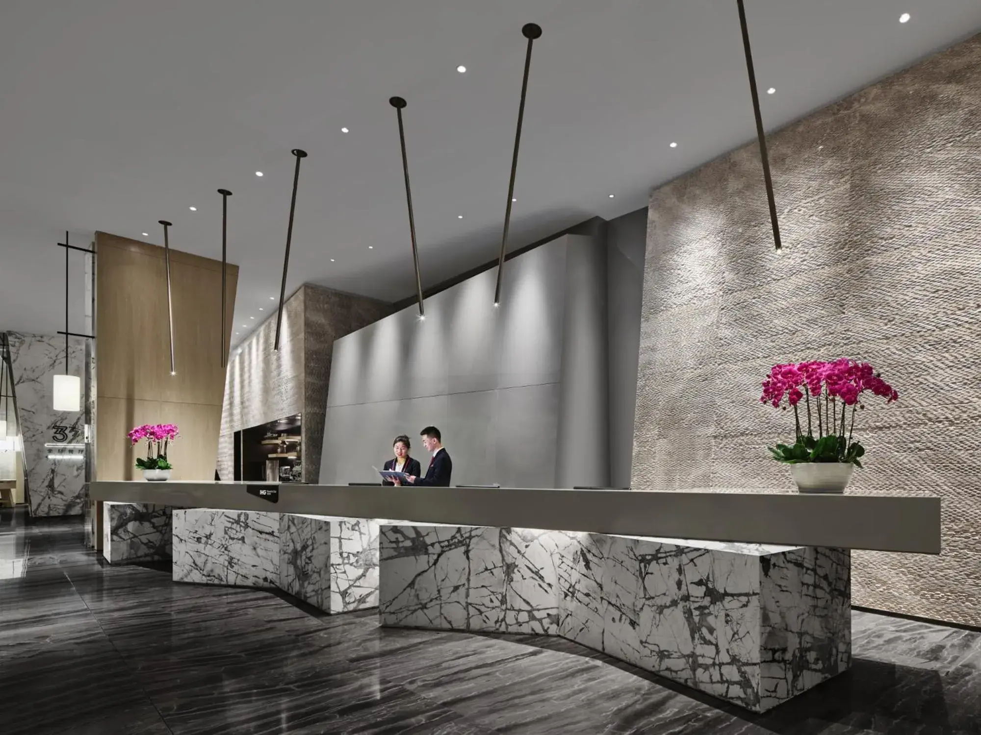 Lobby or reception in Crowne Plaza Qidong by IHG Lobby or reception in Crowne Plaza Qidong by IHG