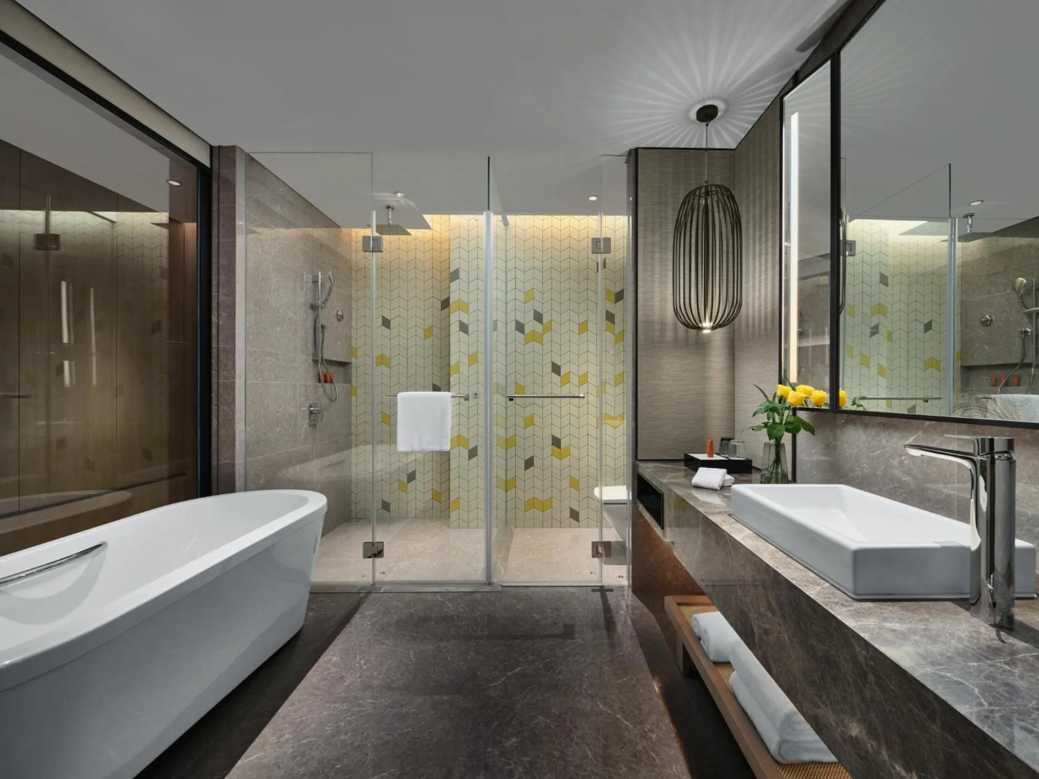 Bathroom in Crowne Plaza Qidong by IHG