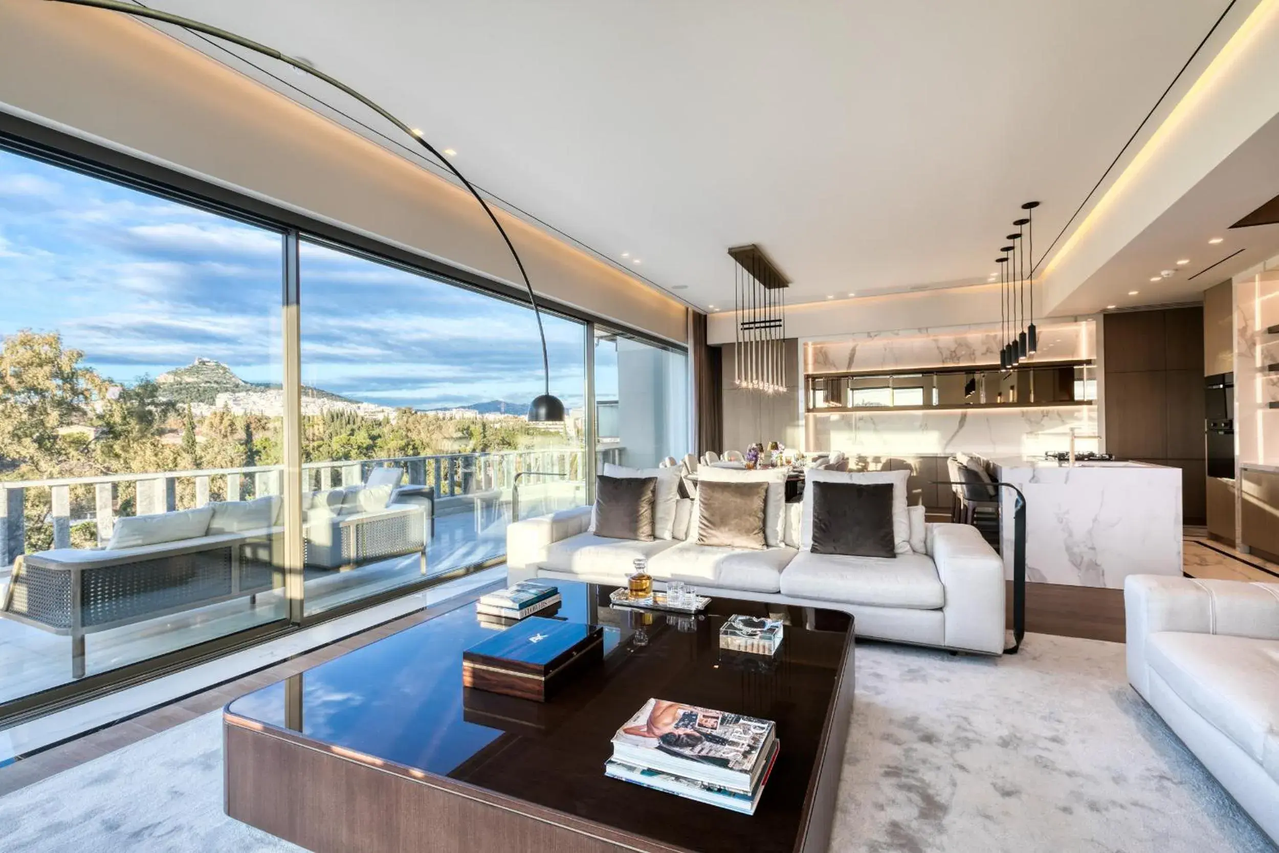 Living room in The One Acropolis Living room in The One Acropolis