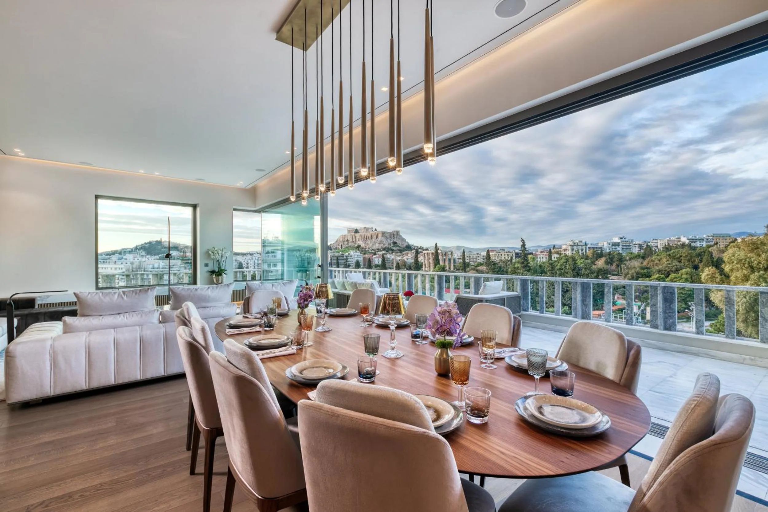 Dining area in The One Acropolis