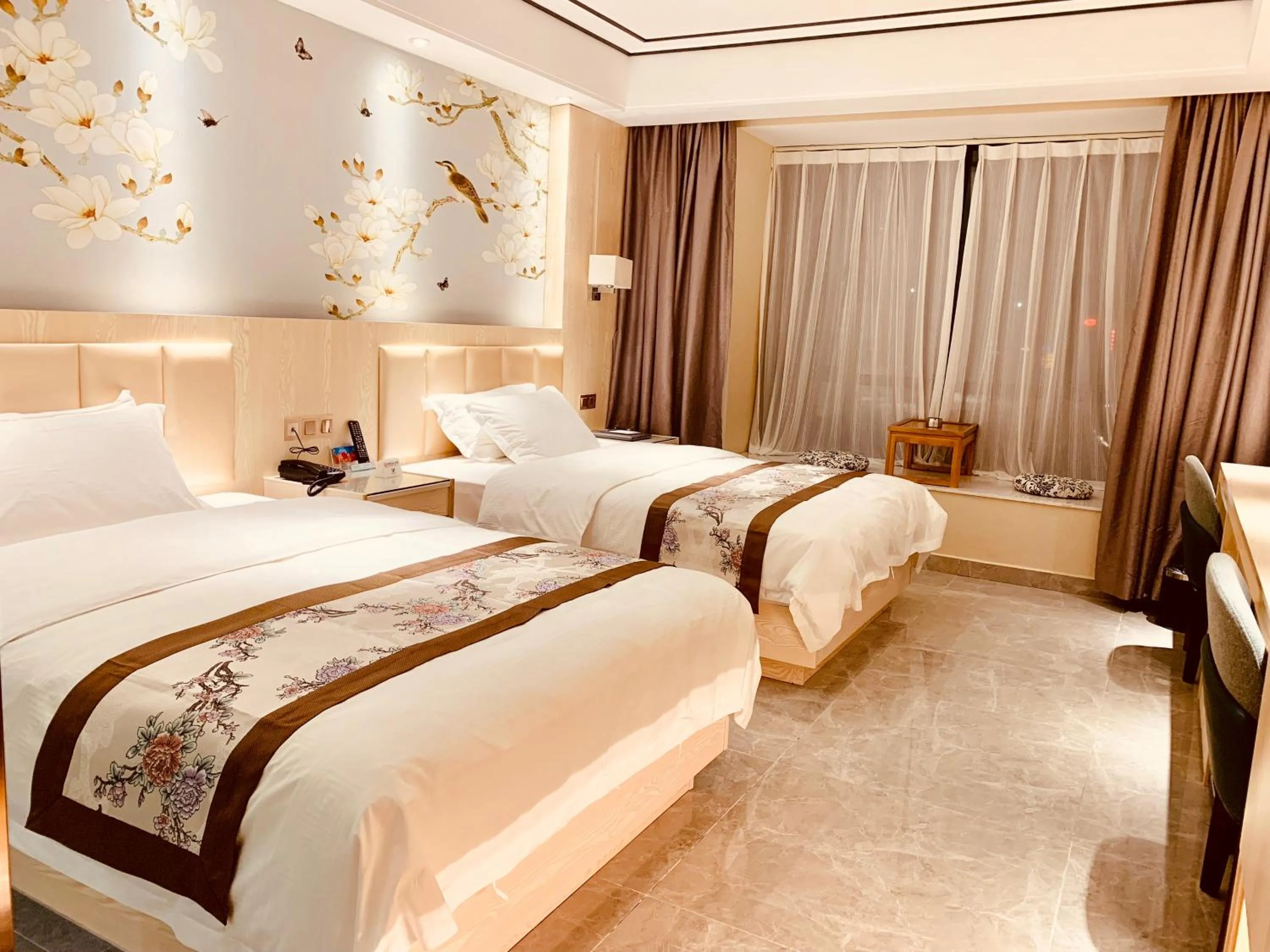 Decorative detail, Bed in Youngsun Hotel