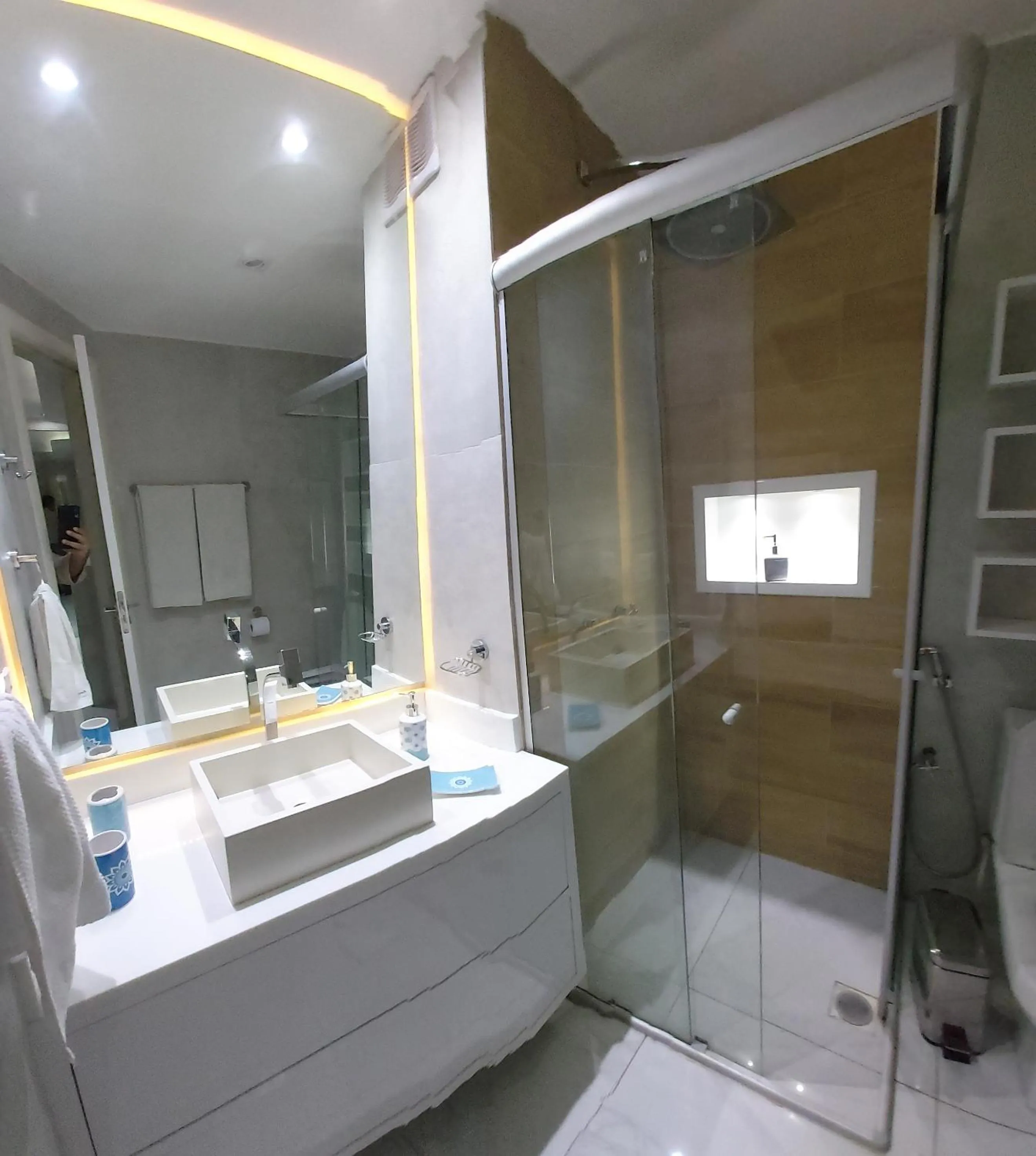 Bathroom in Ponta Negra Beach Flat Prime